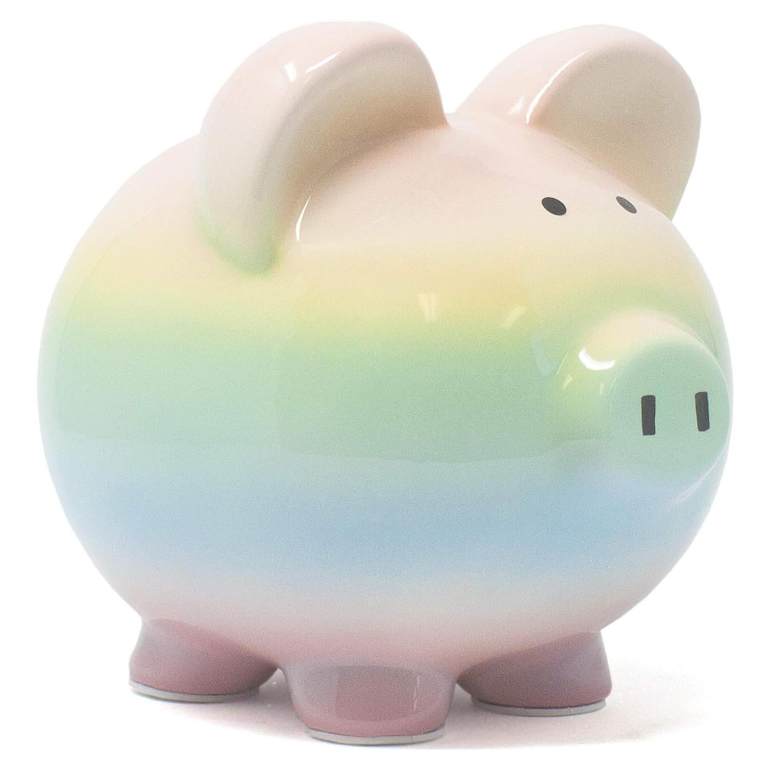 Hucha de Cerámica Ombre Arcoíris Child to Cherish 20x17cm