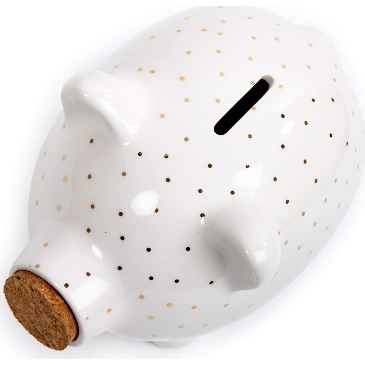 Banco de Cerámica Truu Design Cerdo Blanco 15.24x12.7 cm