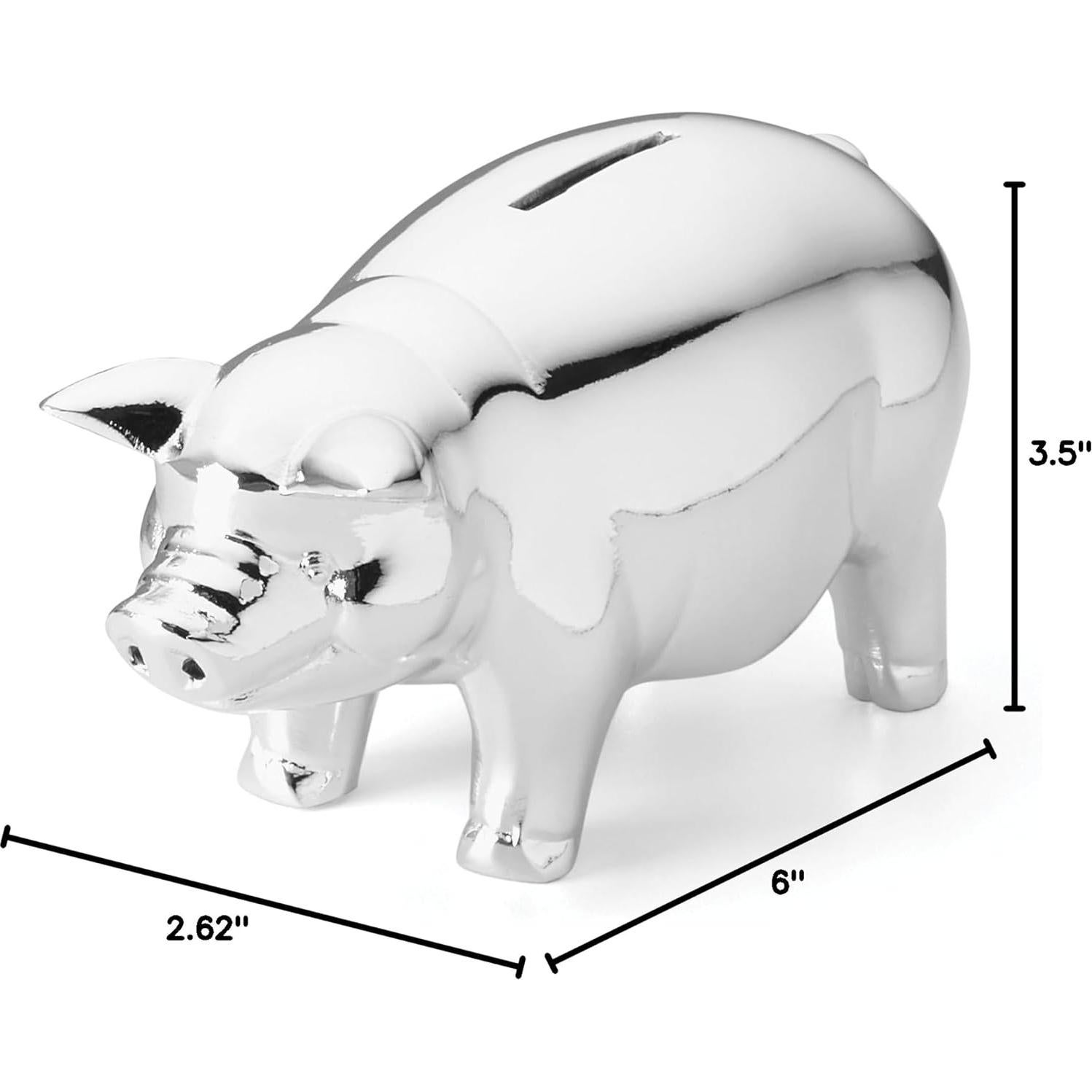 Alcancía Clásica Reed & Barton 894412 Cerdito Metálico