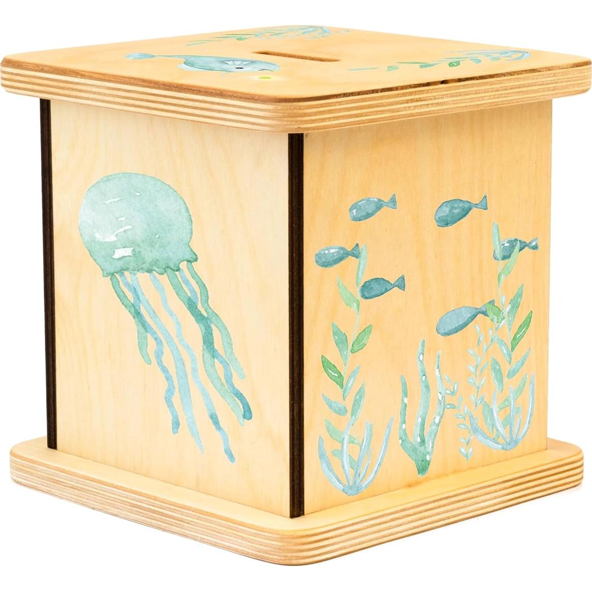 Hucha de Madera Personalizada BloomOwl 15.24cm para Niños