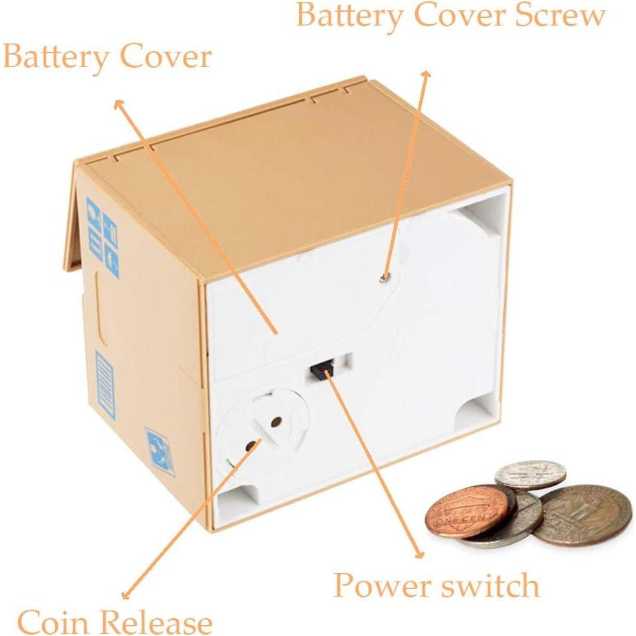 Barelove Kids Piggy Bank, ATM Coin Cash Money Counter Saving Can, Stealing Cute Panda Electronic Smart Voice Prompt Piggy Bank Safe Locks, Great Gift fot Boys & Girls (Panda)