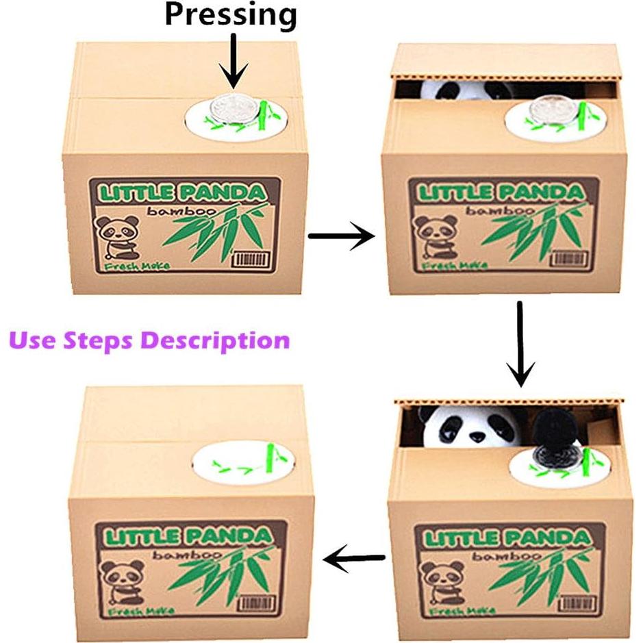 Alcancía Electrónica Panda Alimitopia - Caja de Ahorro Infantil