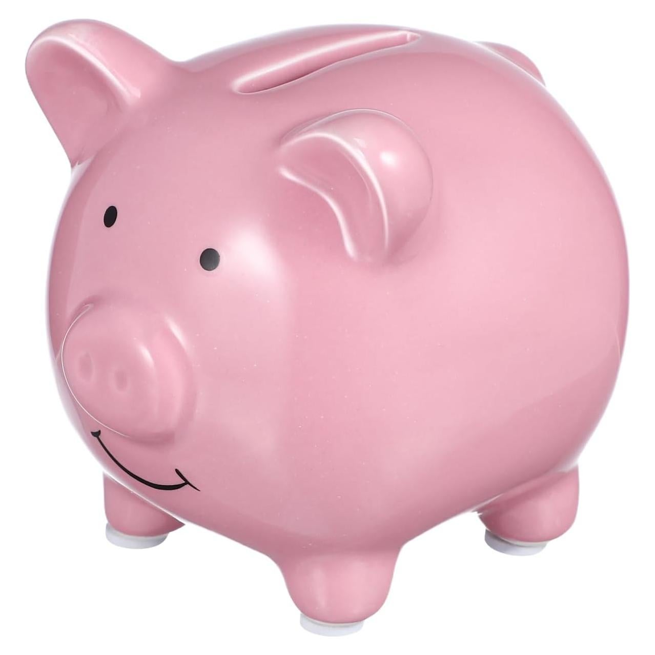 Alcancía de Cerámica IMIKEYA Rosa para Niños 9.5cm