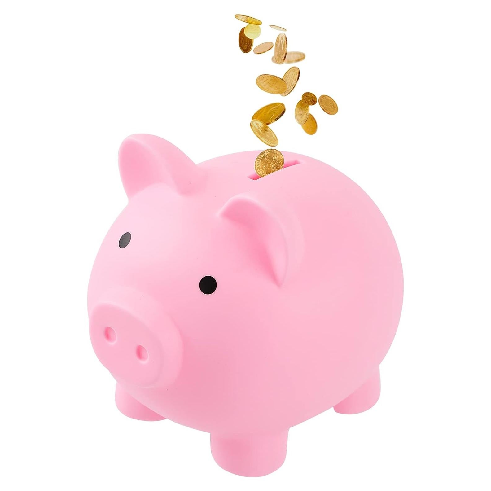 Alcancía de Cerdo Rosa GADIEDIE Irrompible 15.2x12.2x13.7cm