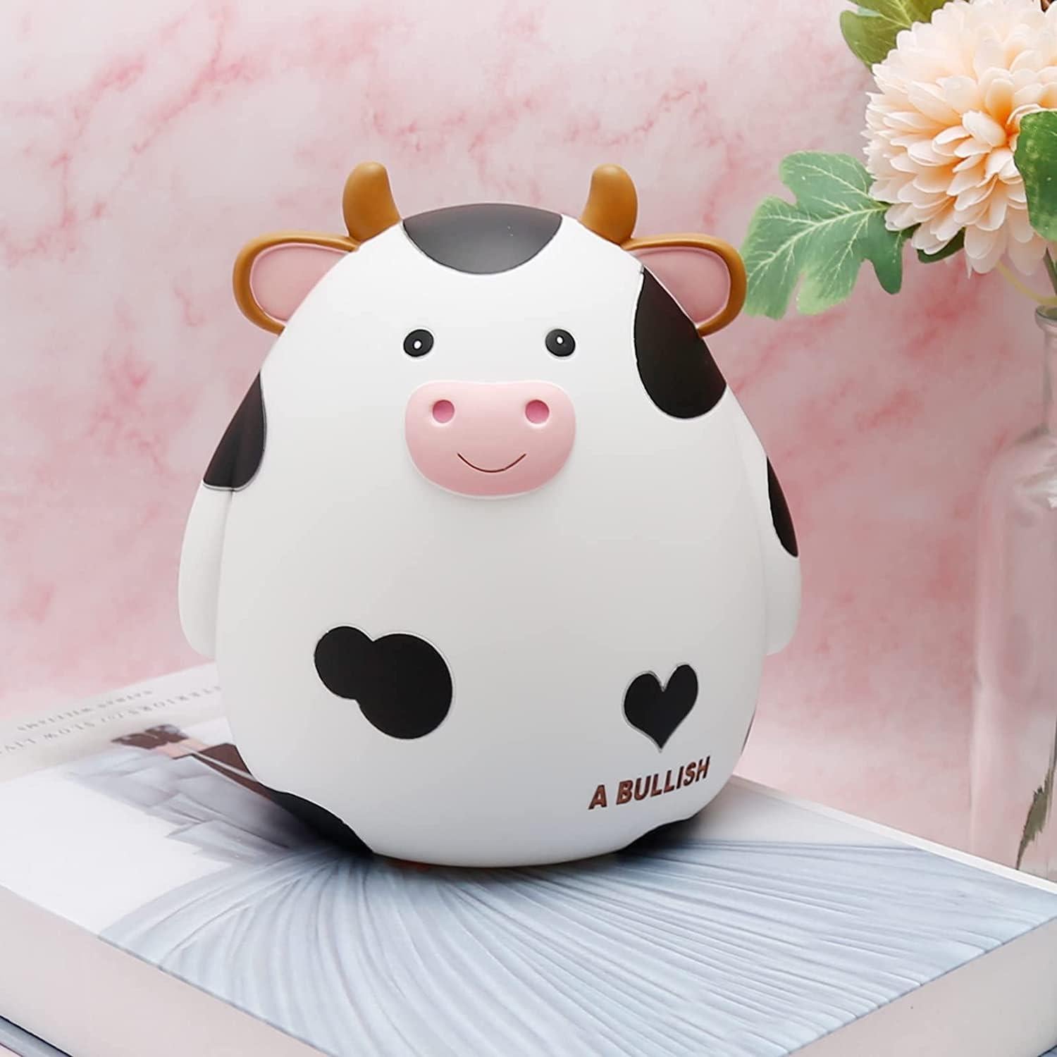 Alcancía de Vaca H&W - Irrompible para Niños 12.7x17.8cm