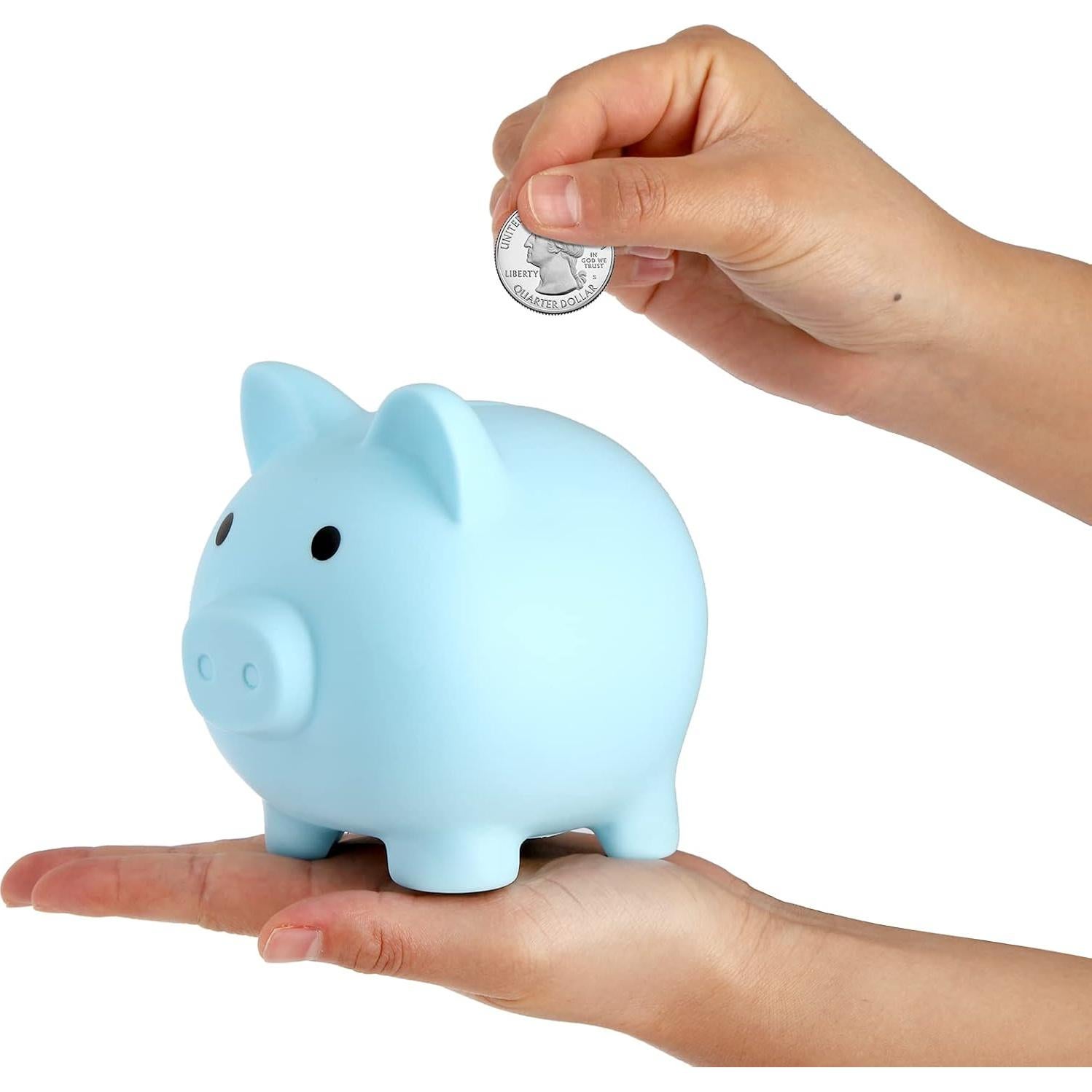 Alcancías de Plástico en Forma de Cerdo ZEAYEA - 4 Piezas