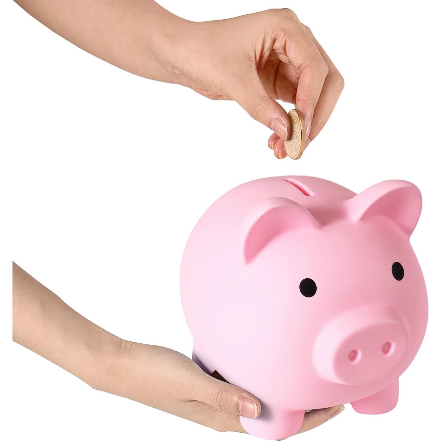 Alcancía Irrompible Rosa FD-61 18x16.5 cm para Niños