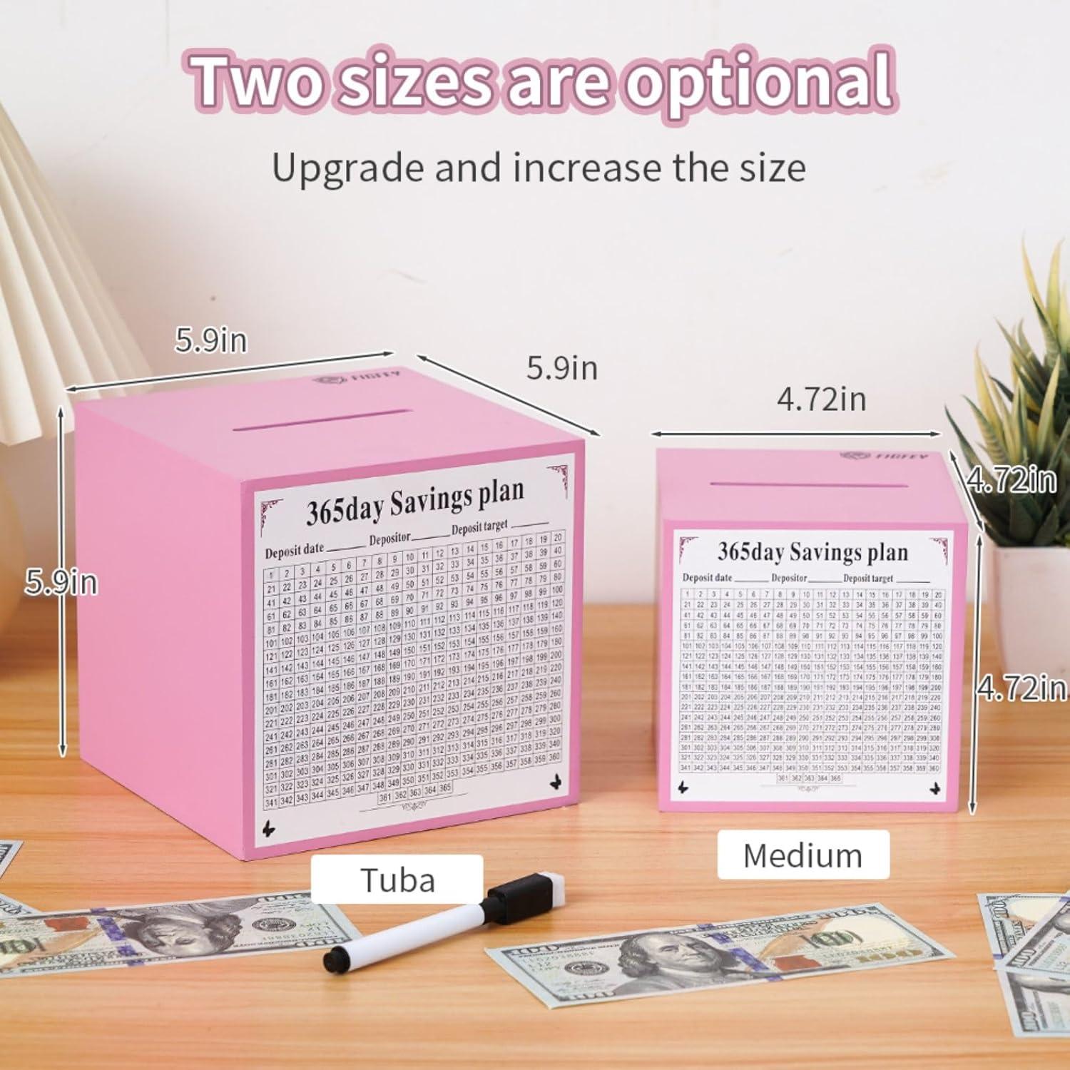 Hucha de Madera Rosa Shandong Chuangxin 11.94 cm para Ahorros