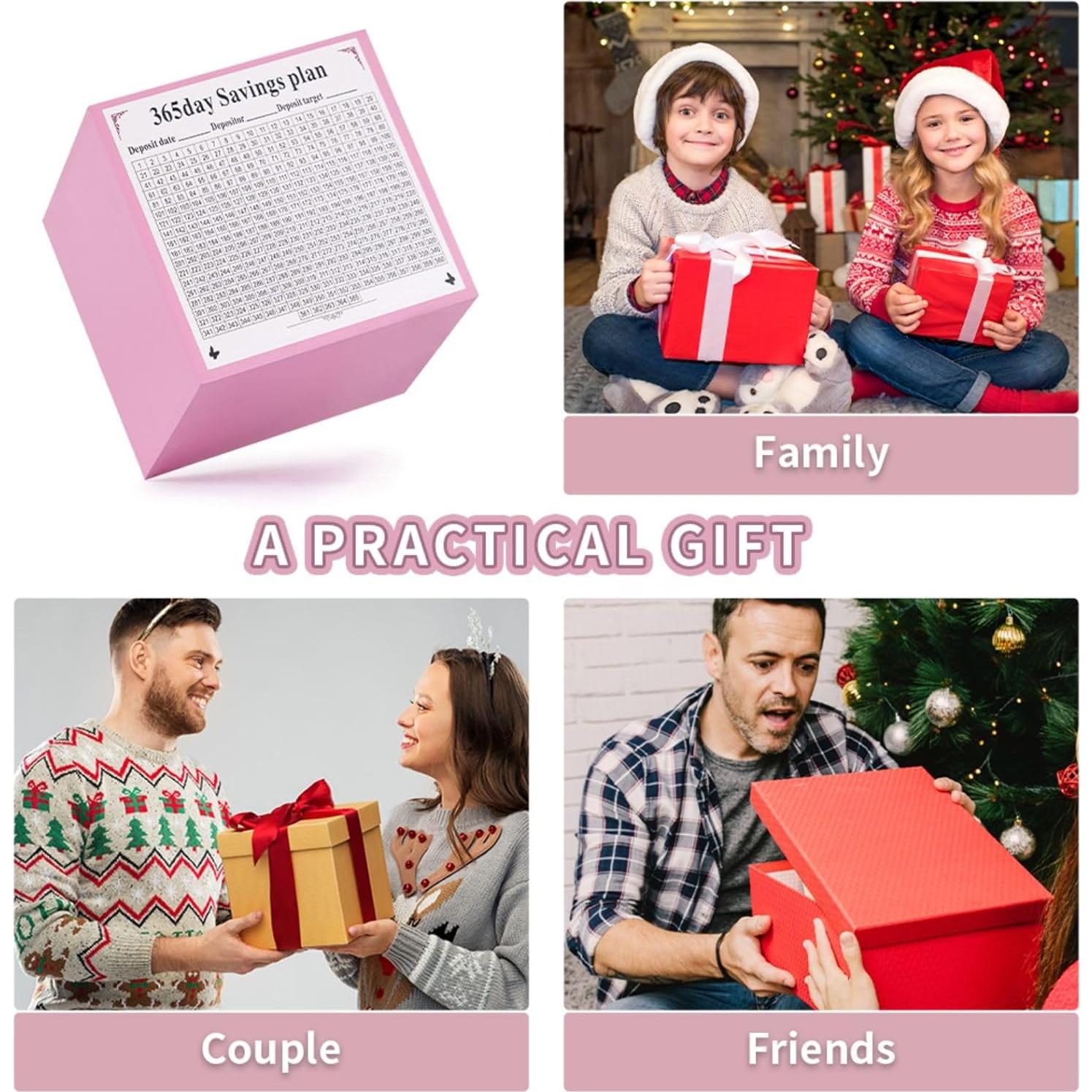 Hucha de Madera Rosa Shandong Chuangxin 11.94 cm para Ahorros