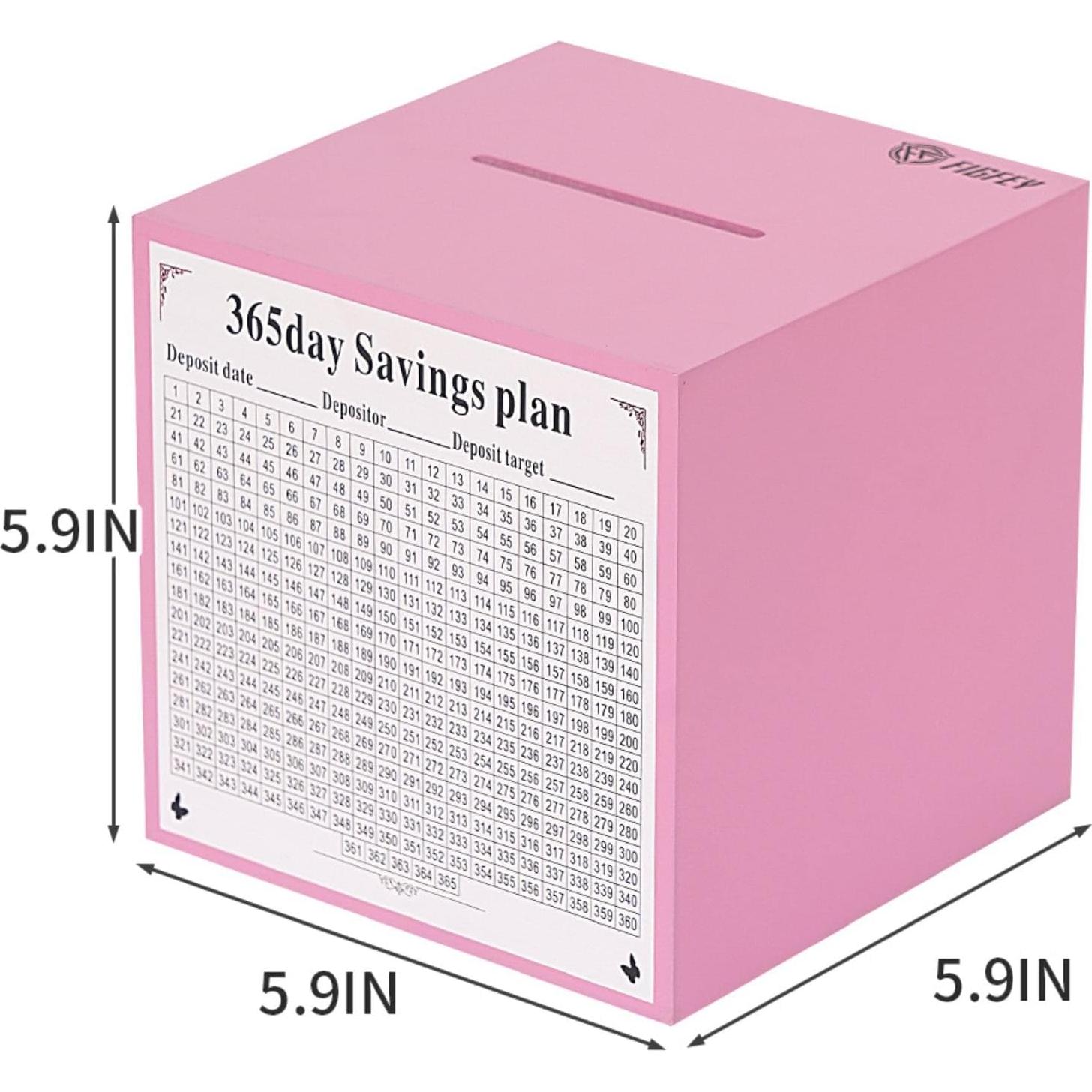 Hucha de Madera Rosa Shandong Chuangxin 11.94 cm para Ahorros