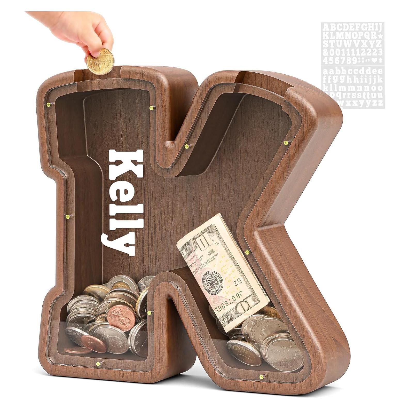 Alcancía de Madera Personalizada Summidate para Niños 22.86 cm