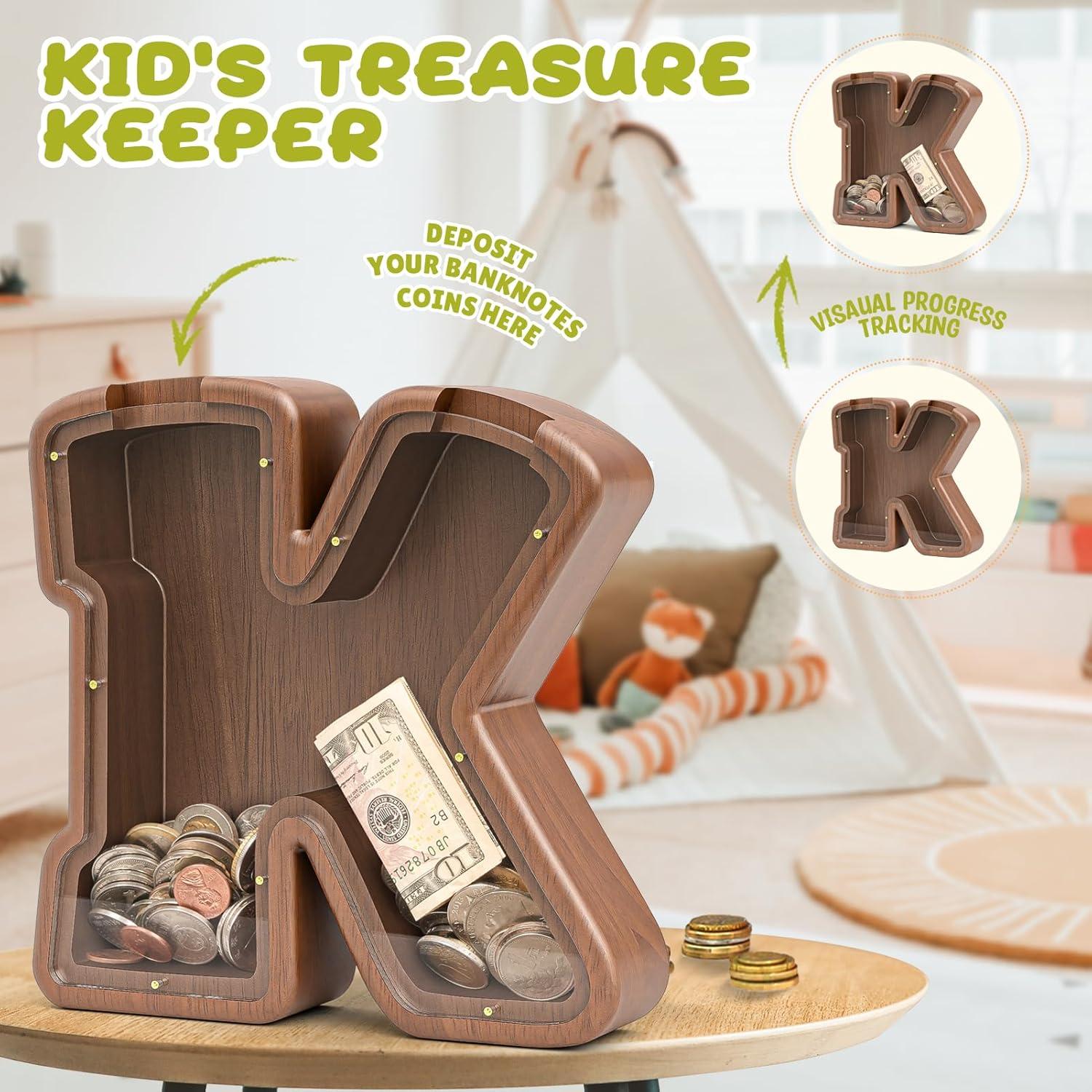 Alcancía de Madera Personalizada Summidate para Niños 22.86 cm