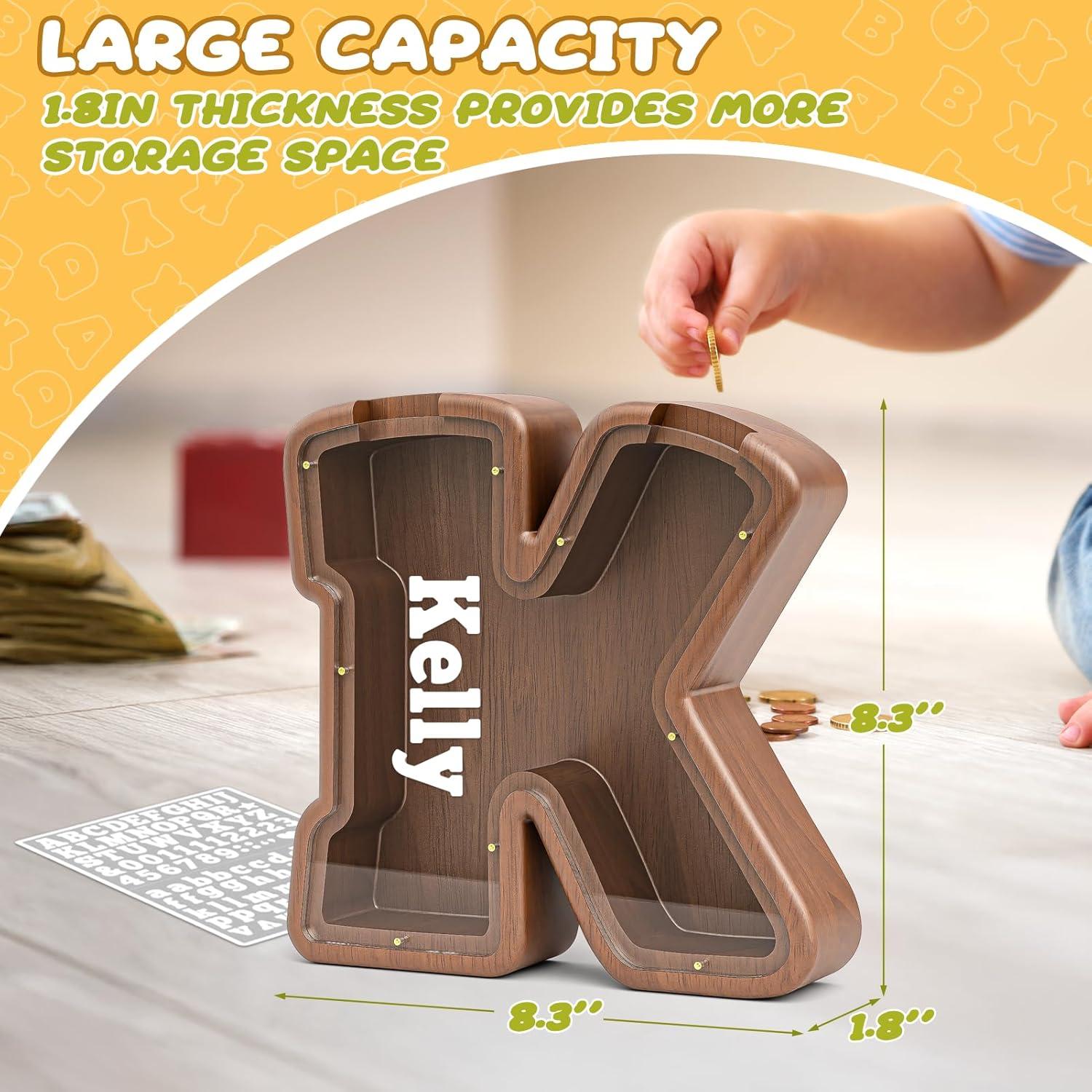 Alcancía de Madera Personalizada Summidate para Niños 22.86 cm