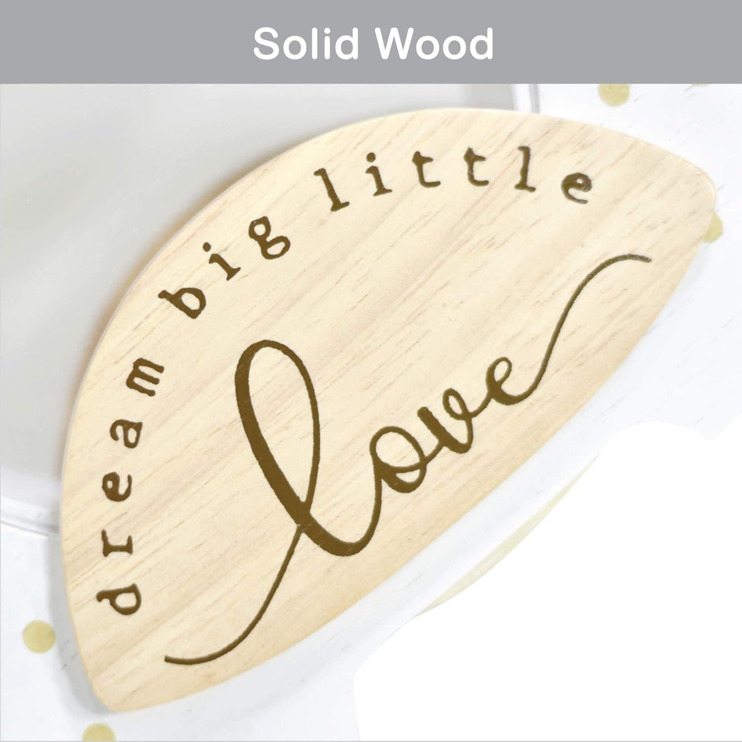 Alcancía de Madera Sólida I'M con Vientre Transparente