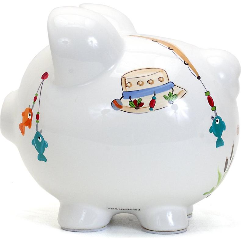 Hucha de Cerámica Child to Cherish Diseño Pesca 20.3x17.8cm