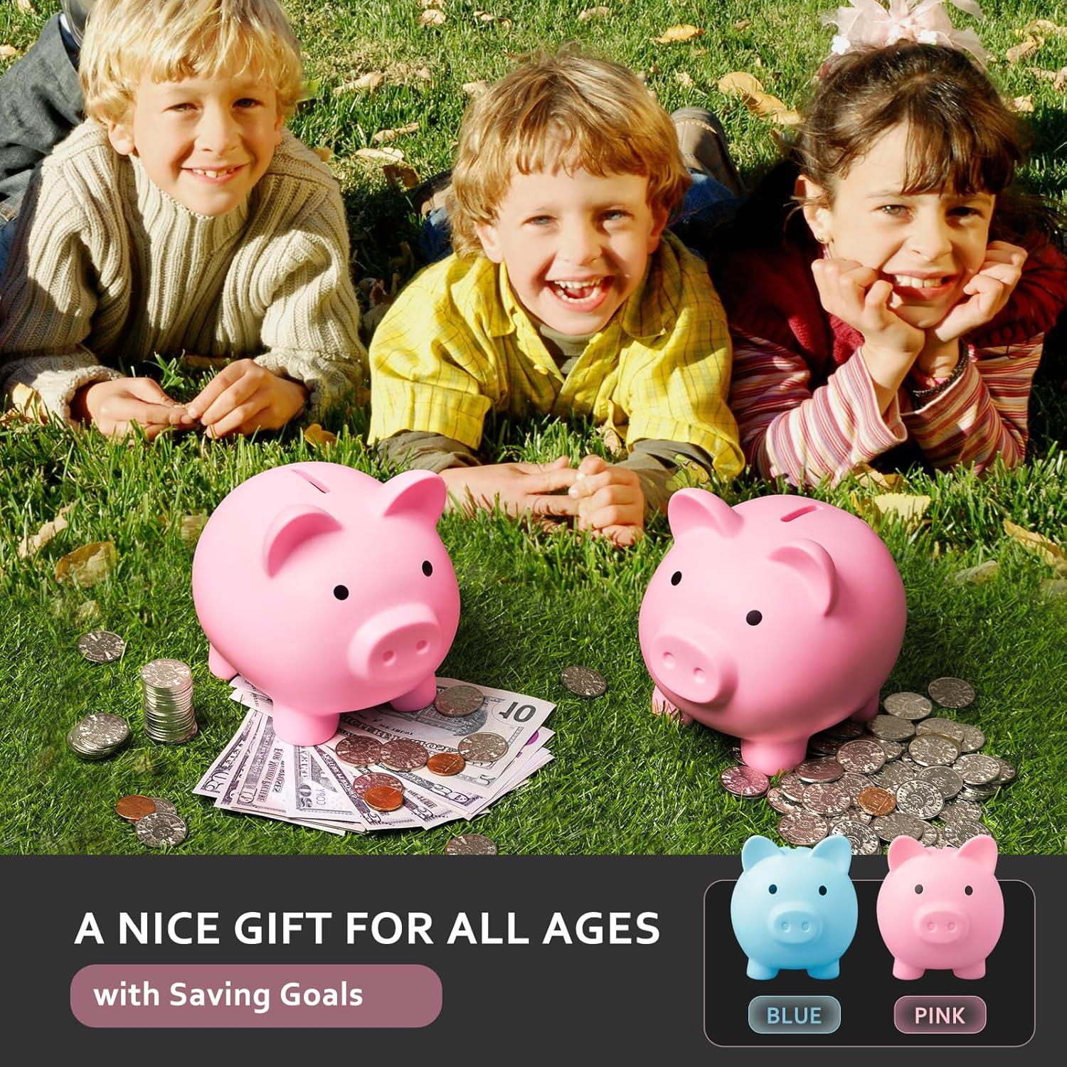 Alcancía Irrompible Vcertcpl Rosa 15x12x14cm para Ahorro