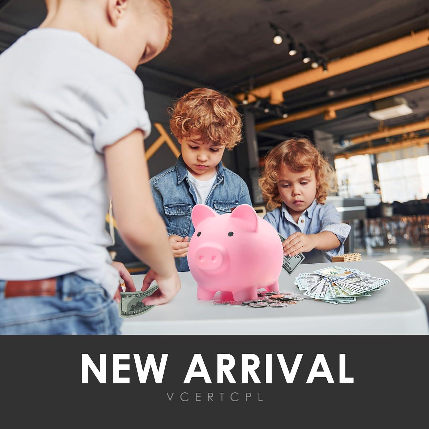 Alcancía Irrompible Vcertcpl Rosa 15x12x14cm para Ahorro