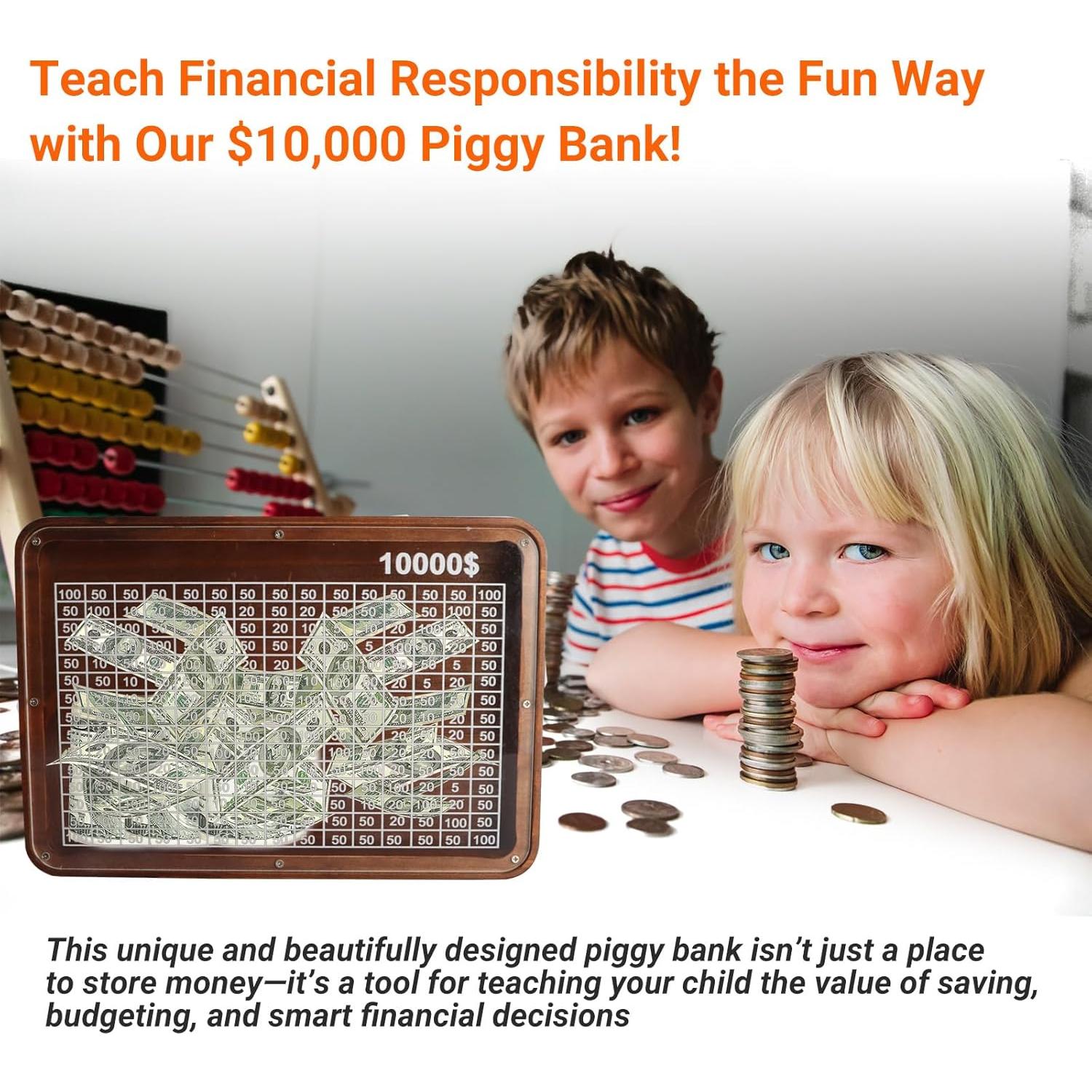 Hucha de Ahorro de Madera 10000 Zhuji - Caja Segura