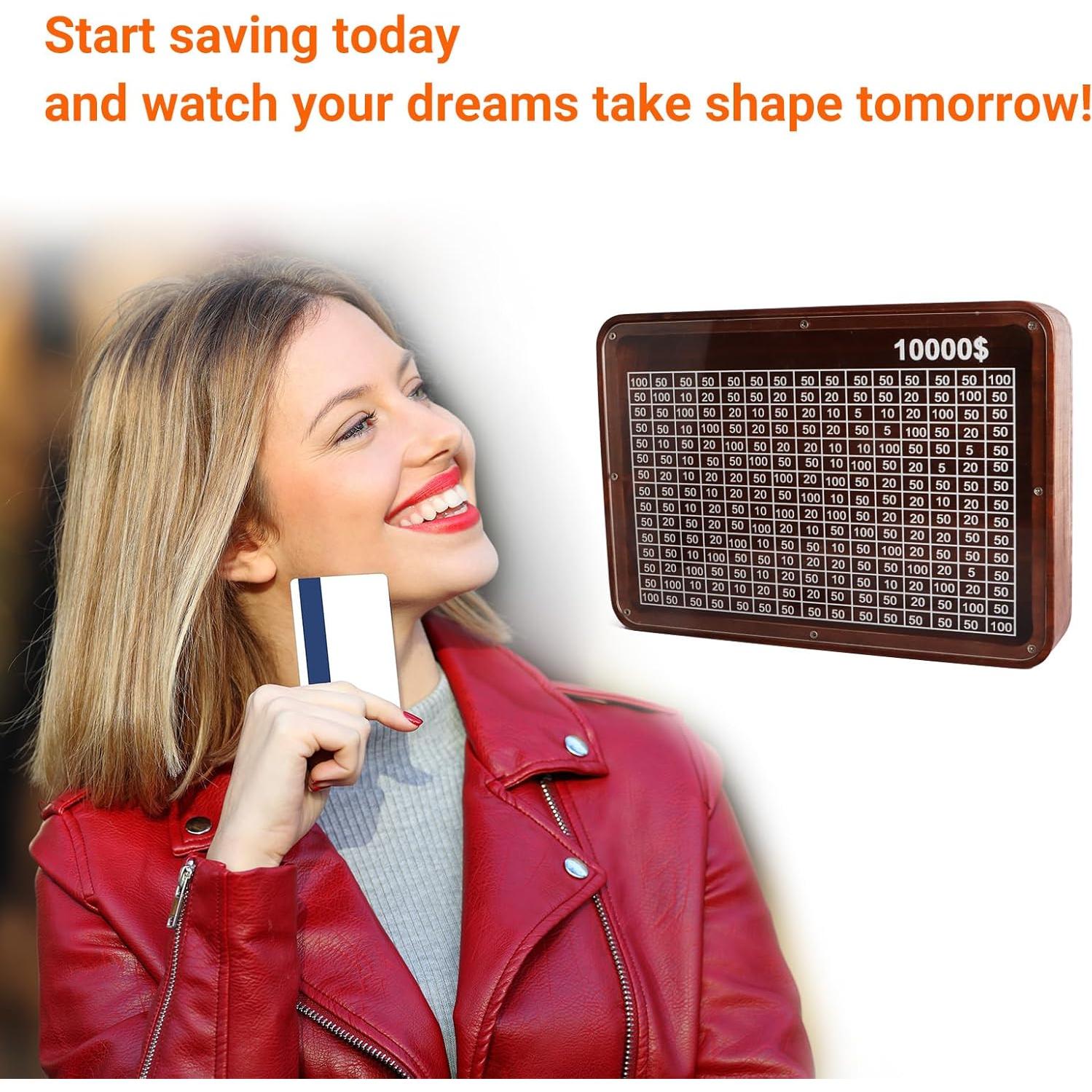 Hucha de Ahorro de Madera 10000 Zhuji - Caja Segura