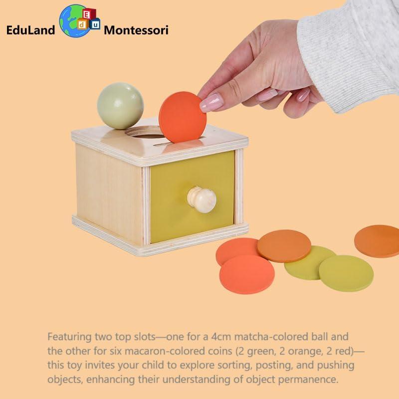 Banco de Ahorros EduLand 2 en 1 Montessori para Niños 3-6 Años