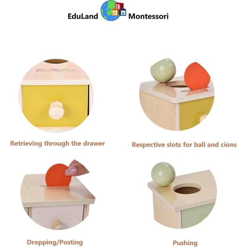 Banco de Ahorros EduLand 2 en 1 Montessori para Niños 3-6 Años