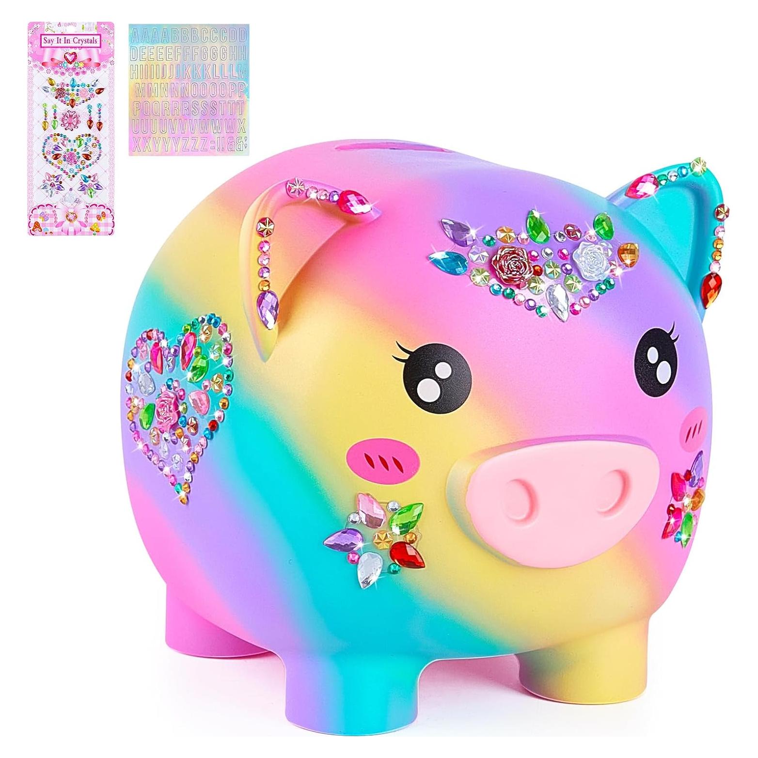 Hucha Irrompible Grande Arcoíris MHJY para Niños 15cm