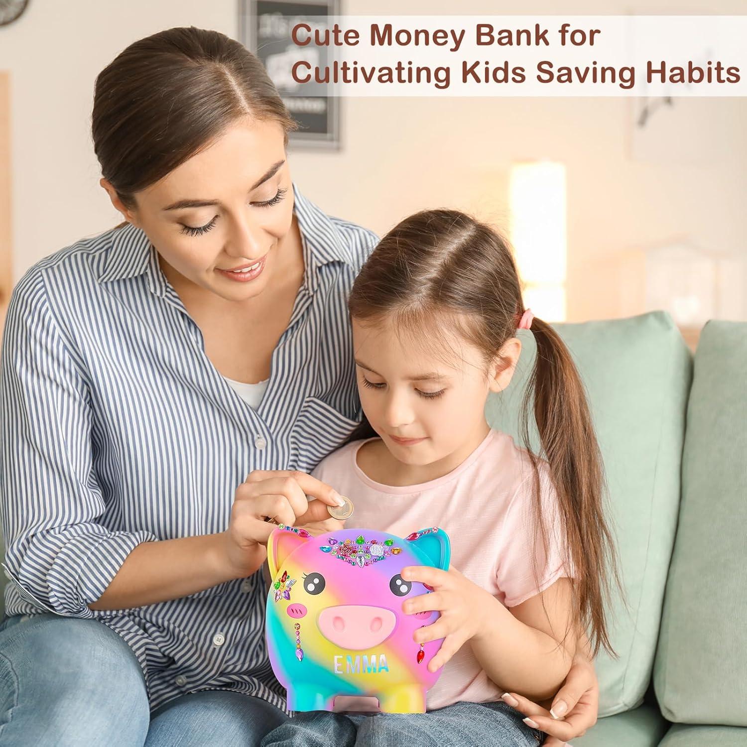 Hucha Irrompible Grande Arcoíris MHJY para Niños 15cm