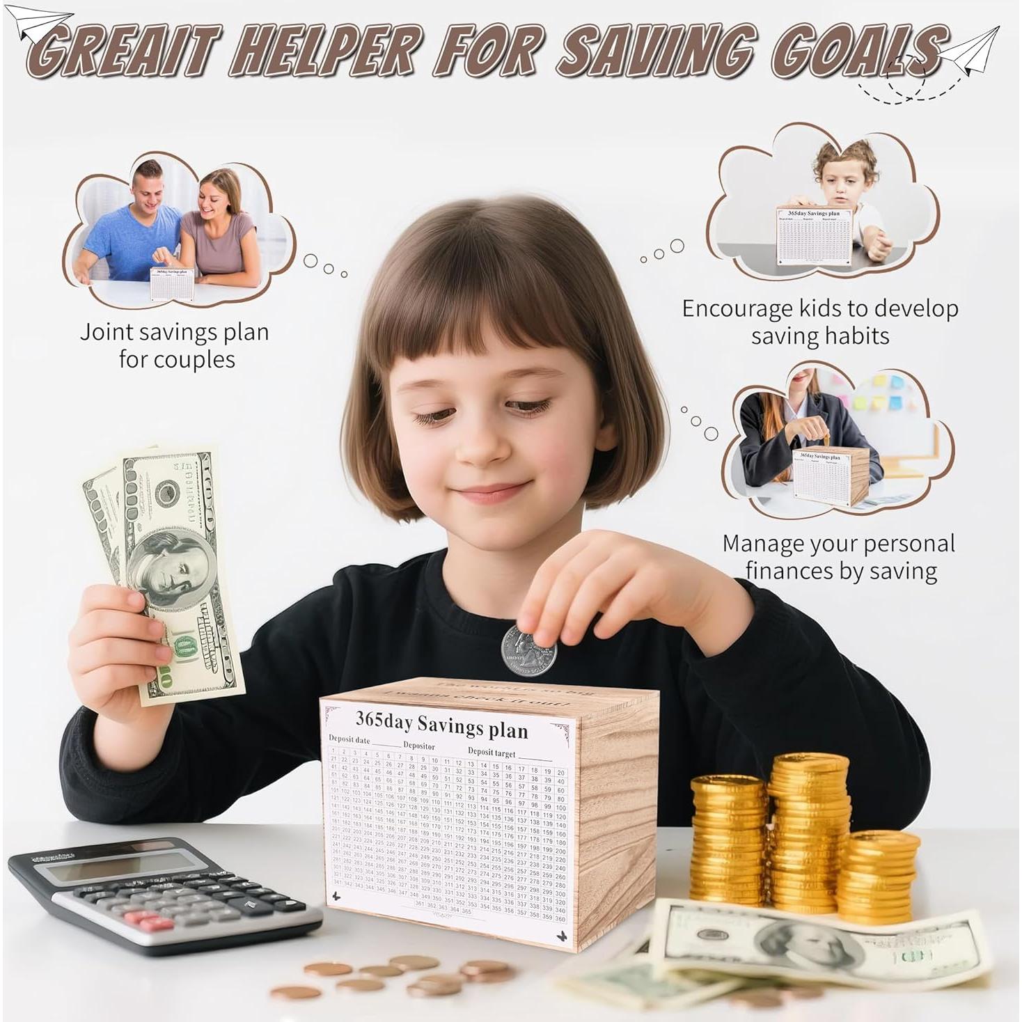 Hucha de Madera Irrompible Shandongchuangxin 25x15x18 cm