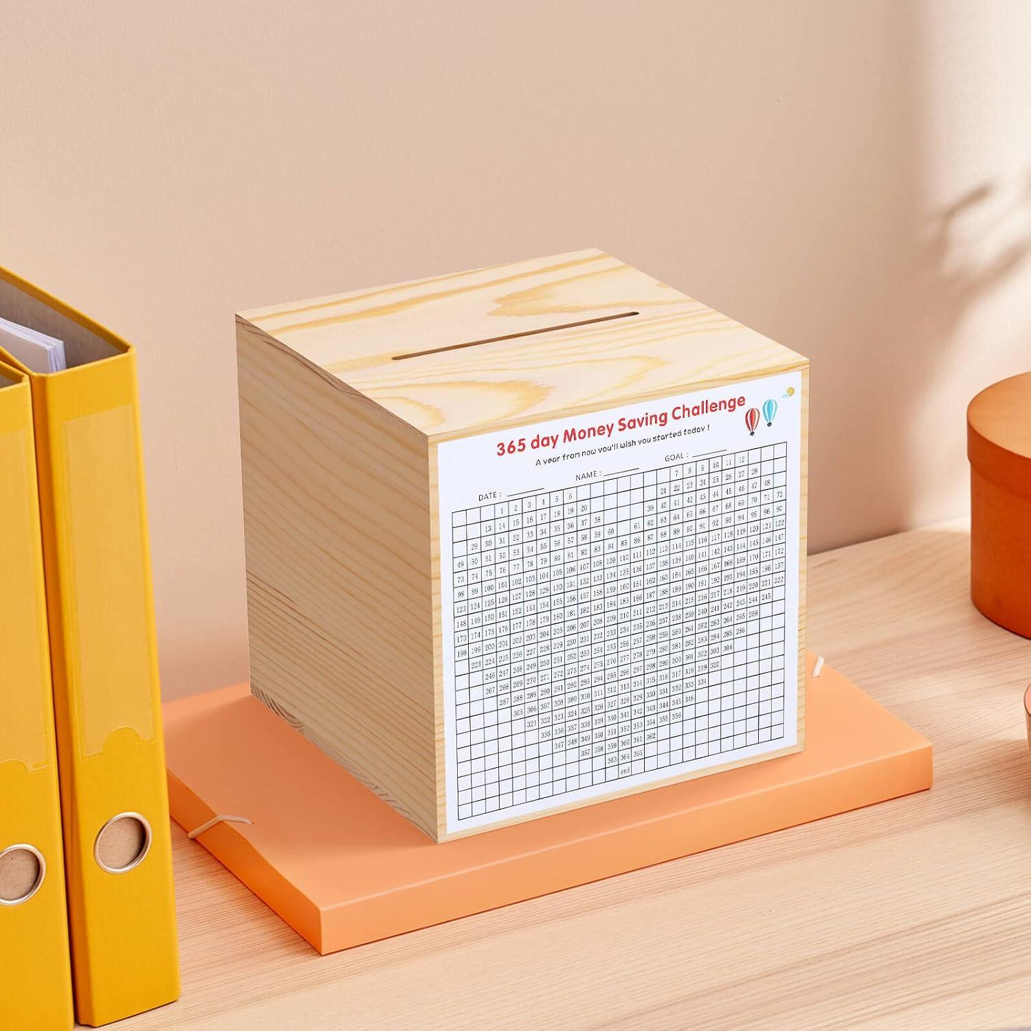 Banco de Ahorro HCHANGEN de Madera Natural 12 cm