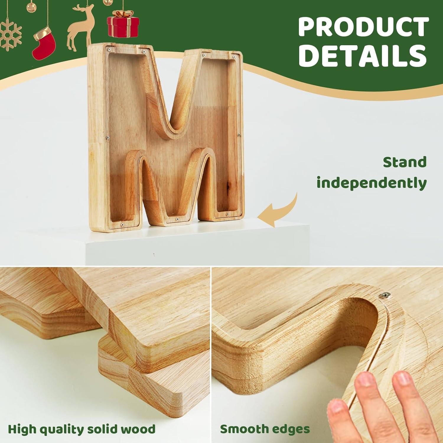 Banca de Cerdo Bemaystar 22.86 cm para Niños con Letras