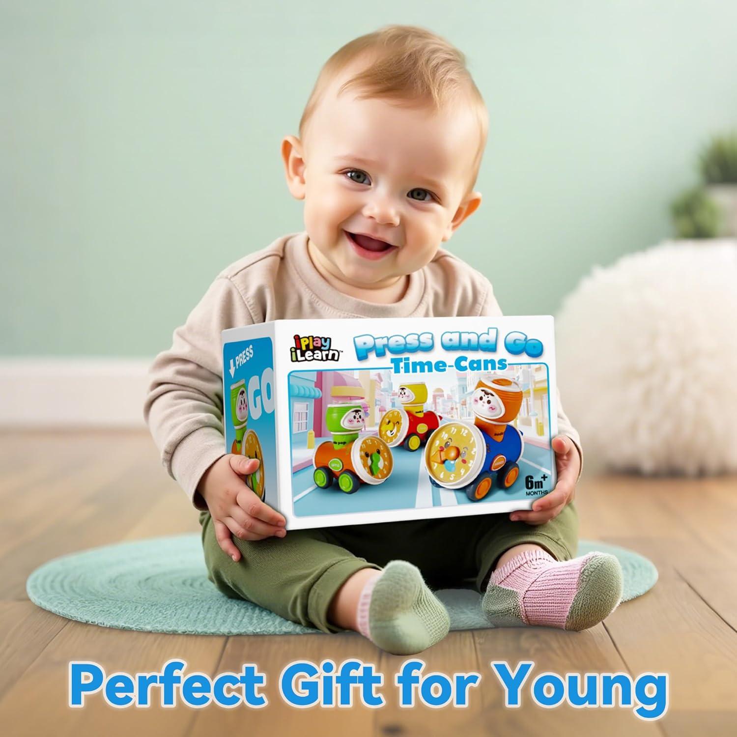 Conjunto de Juguetes de Coche iPlay, iLearn para Niños 1-3 Años