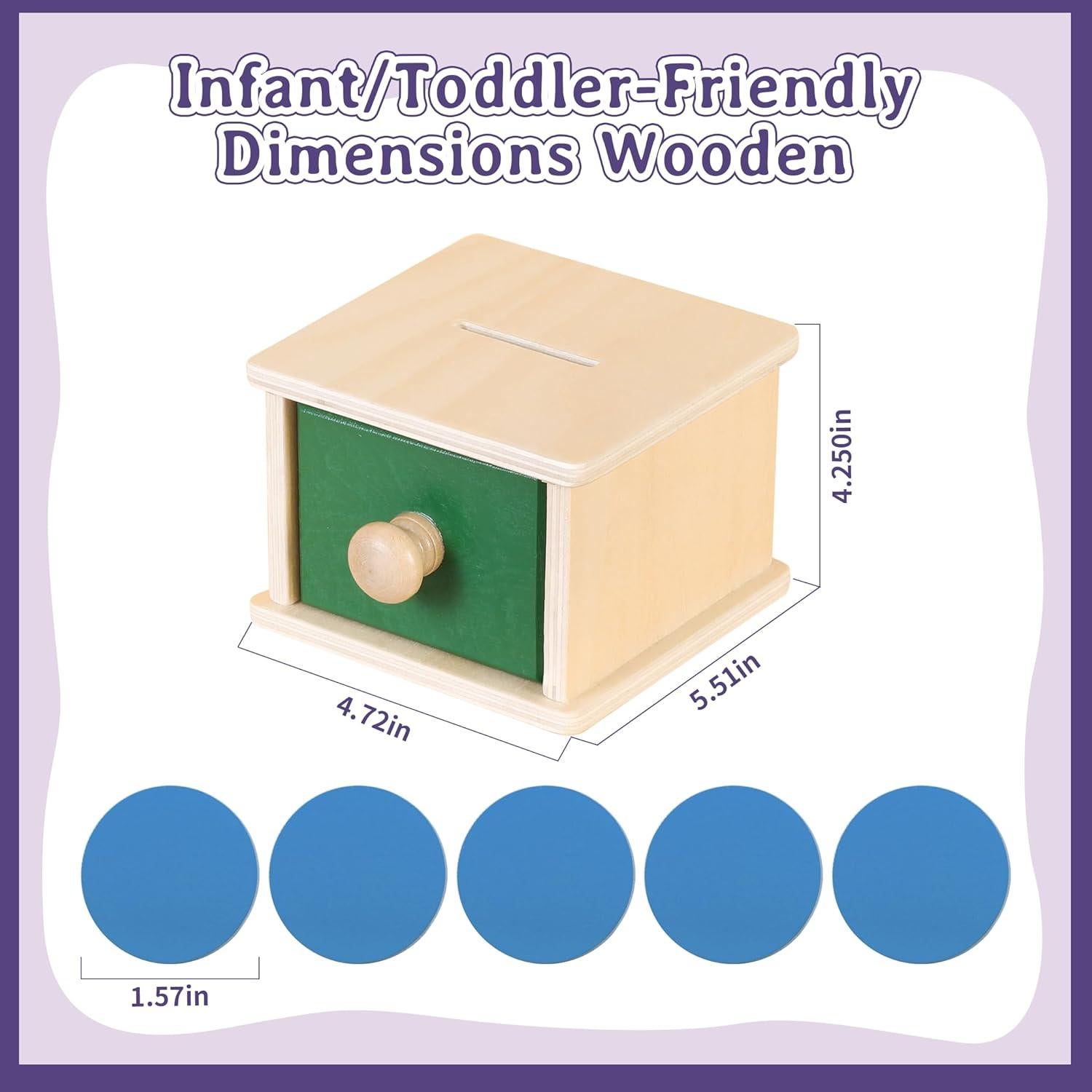 Caja de Monedas de Madera Kinder Park 18+ Meses Clasificador