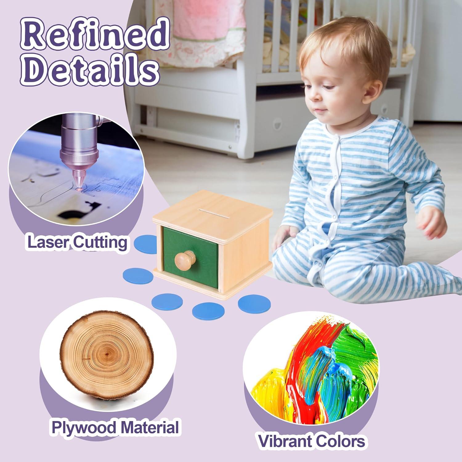 Caja de Monedas de Madera Kinder Park 18+ Meses Clasificador