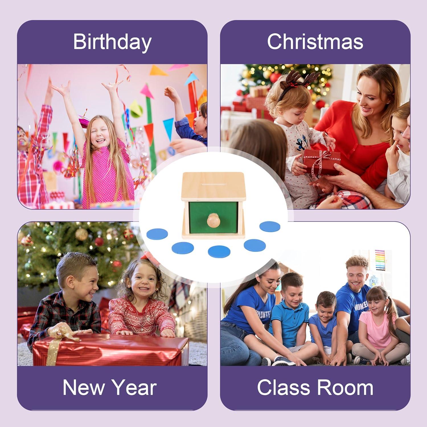 Caja de Monedas de Madera Kinder Park 18+ Meses Clasificador