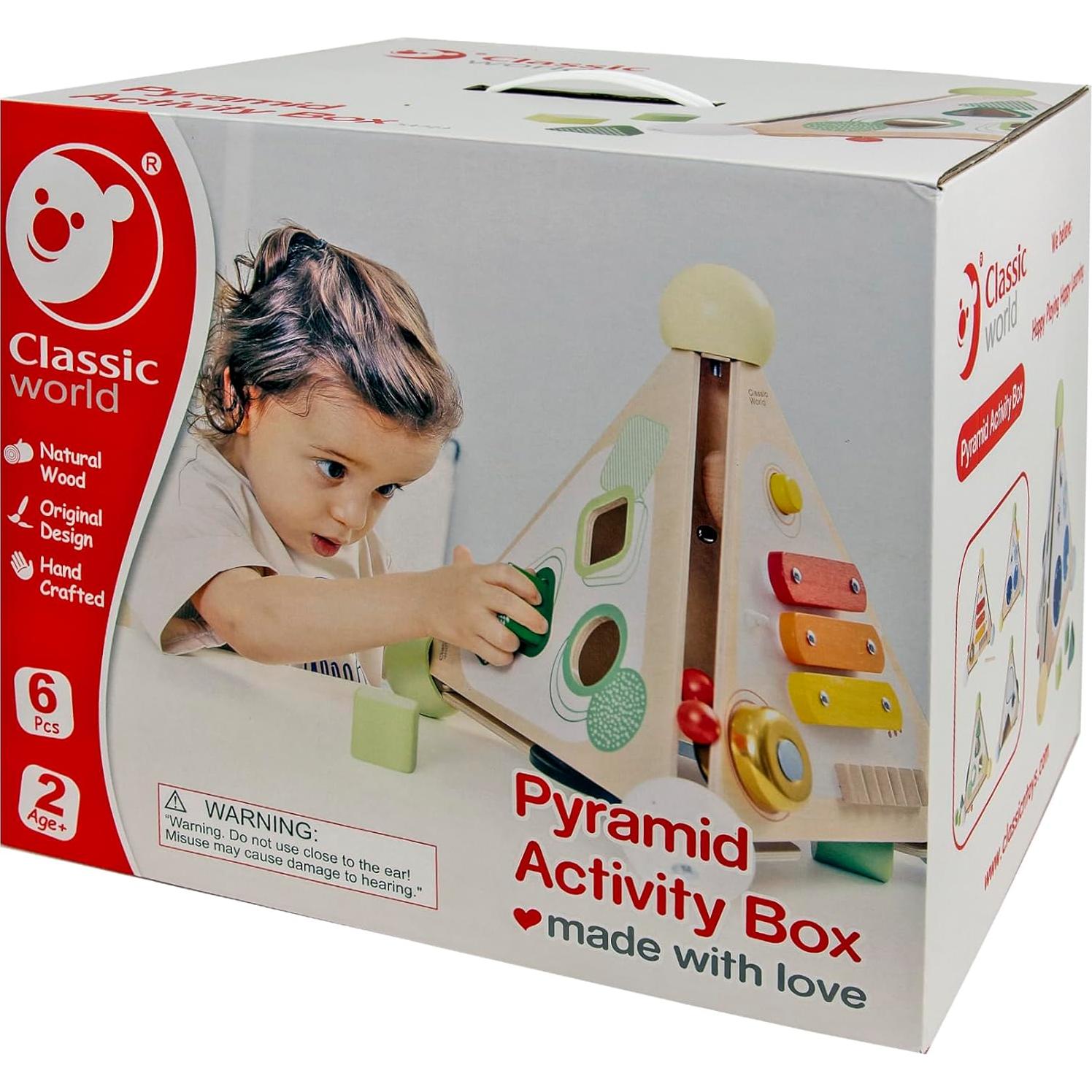 Caja de Actividades Pirámide Classic World - Juguete Montessori 1.2kg