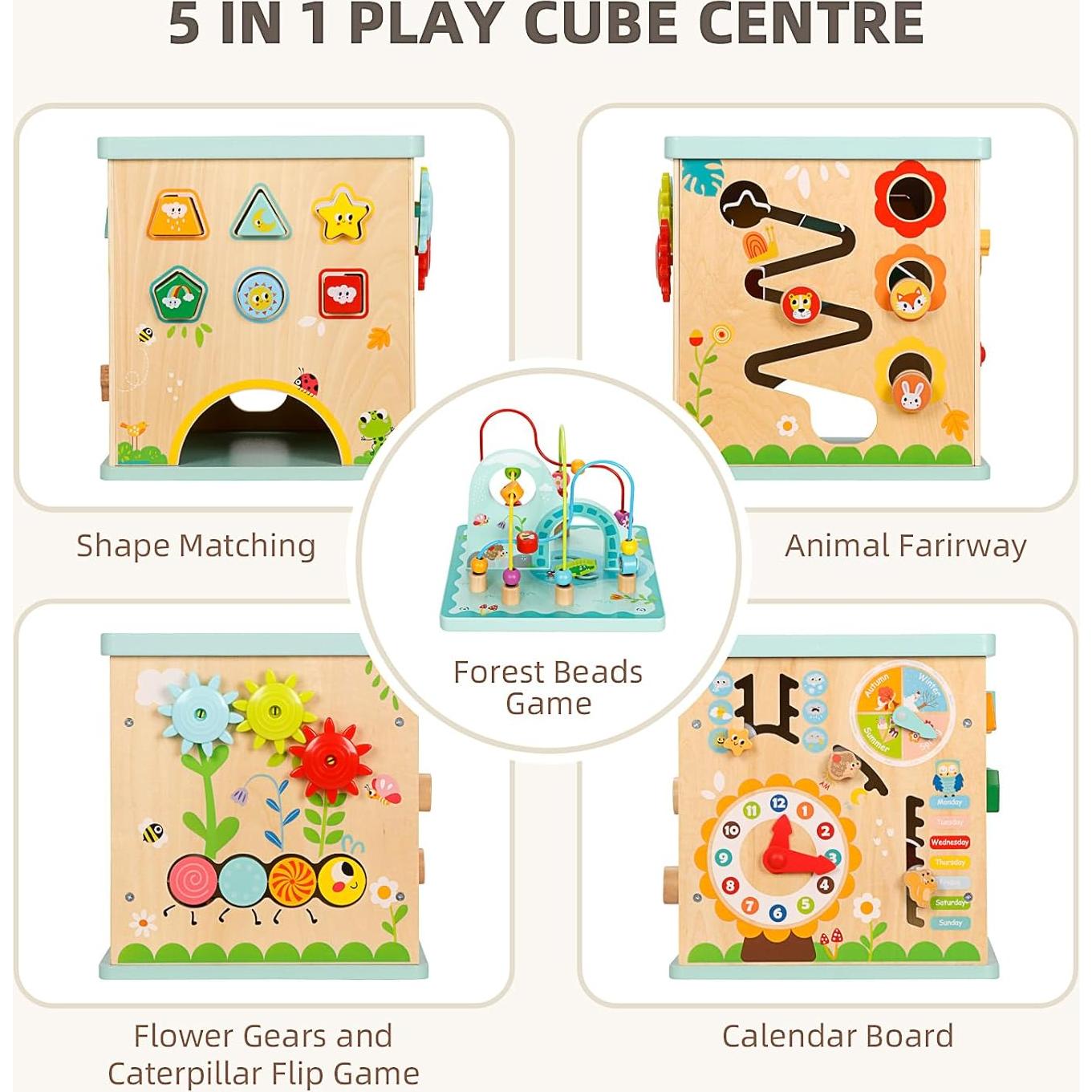 Centro de Actividades OOOK para Bebés 5 en 1 - Juguete Montessori