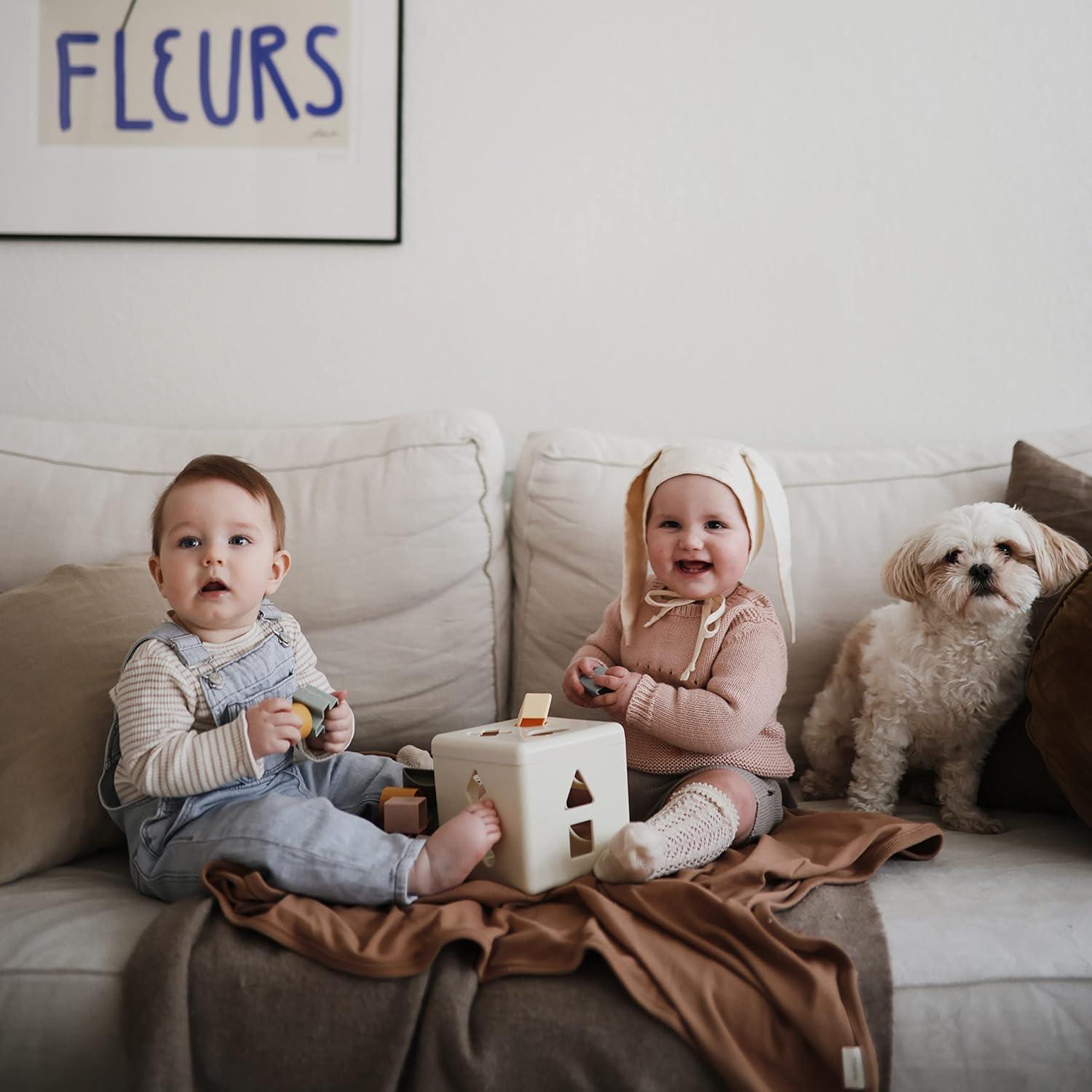 Caja de Clasificación de Formas Mushie - Juguete Educativo 12 Formas