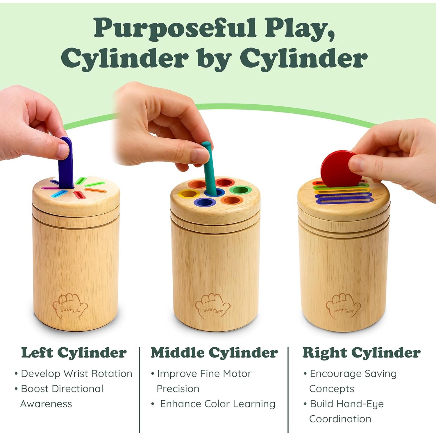 Juguete Montessori Bublo Baby 46 Piezas Madera Educativo 1-3 Años