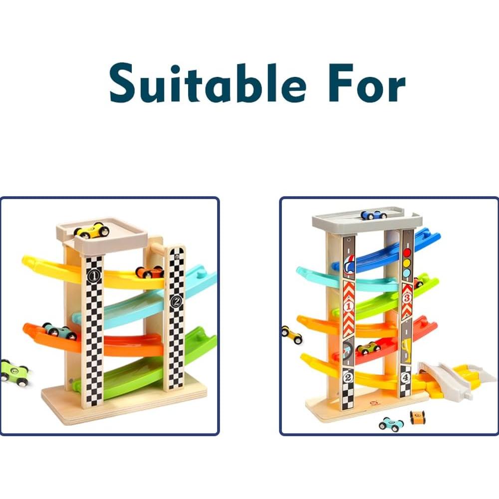 Juguete de Rampa de Carrera Top Bright con 12 Coches