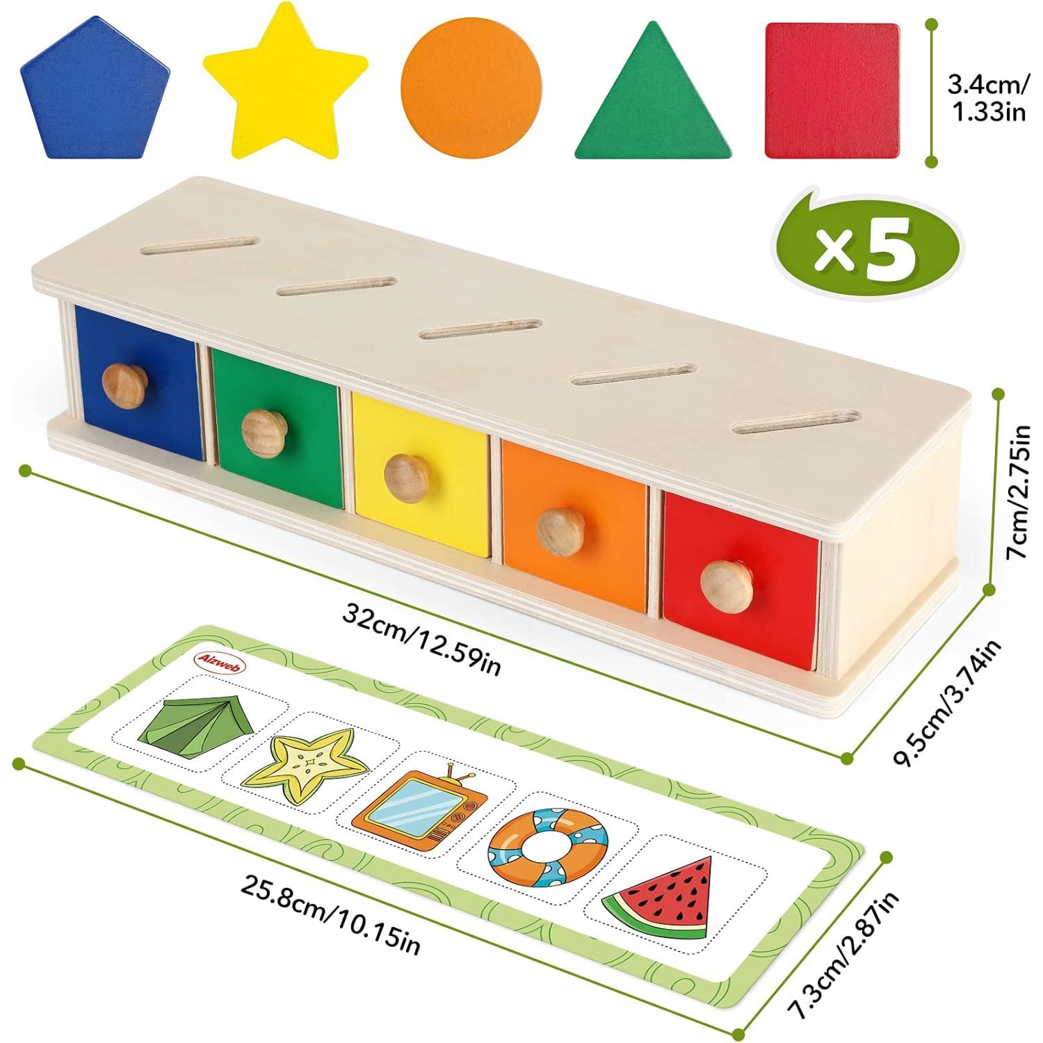 Juguete de Clasificación de Formas Aizweb de Madera Montessori