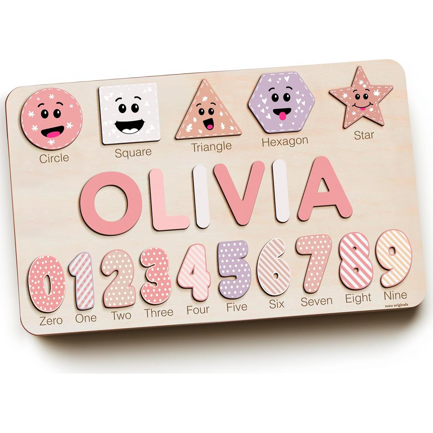 Rompecabezas de Nombre Personalizado Zuzu Puzzle - Madera Educativo