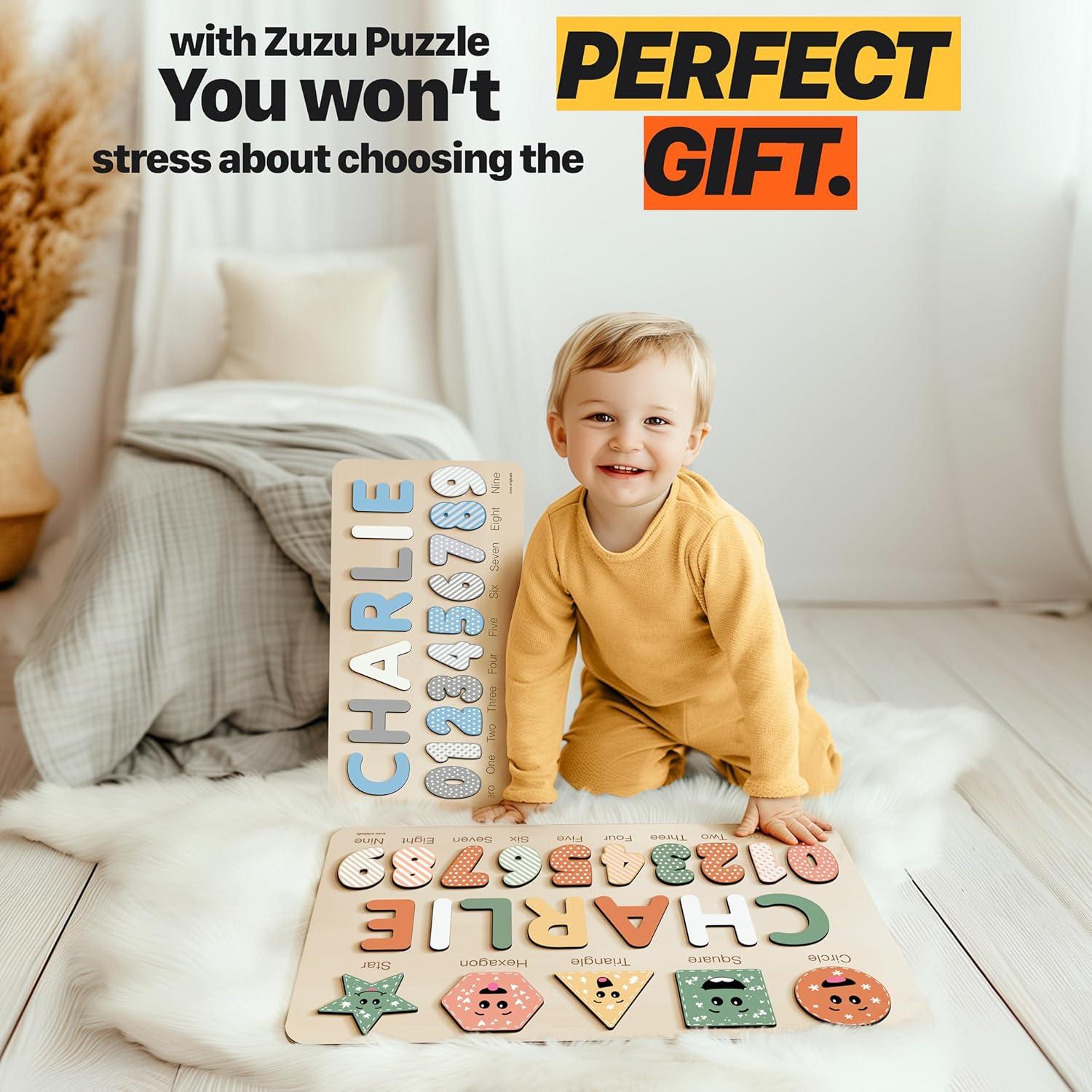 Rompecabezas Personalizado de Madera Zuzu Puzzle para Bebés