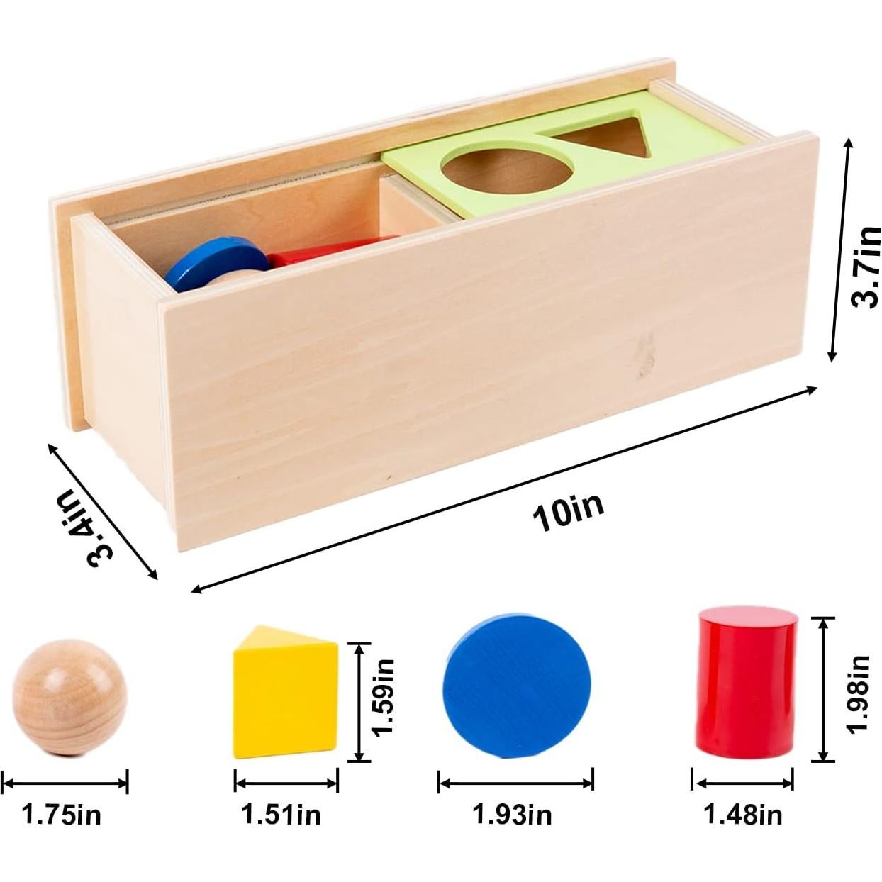Juguete Montessori Caja de Separación Múltiples Formas 1-3 Años