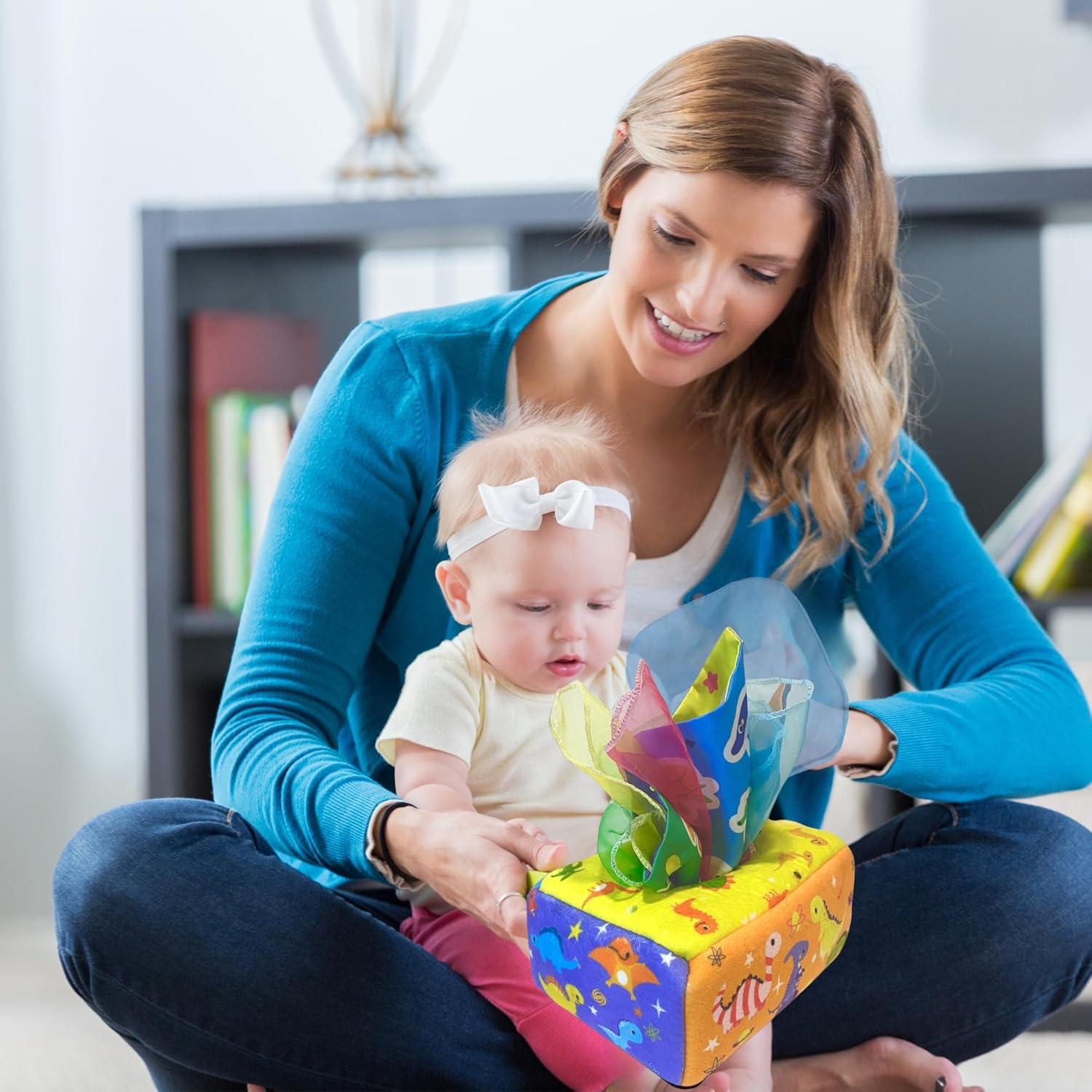 Juguete Sensorial Montessori ILA JOY - Caja de Tejidos para Bebés