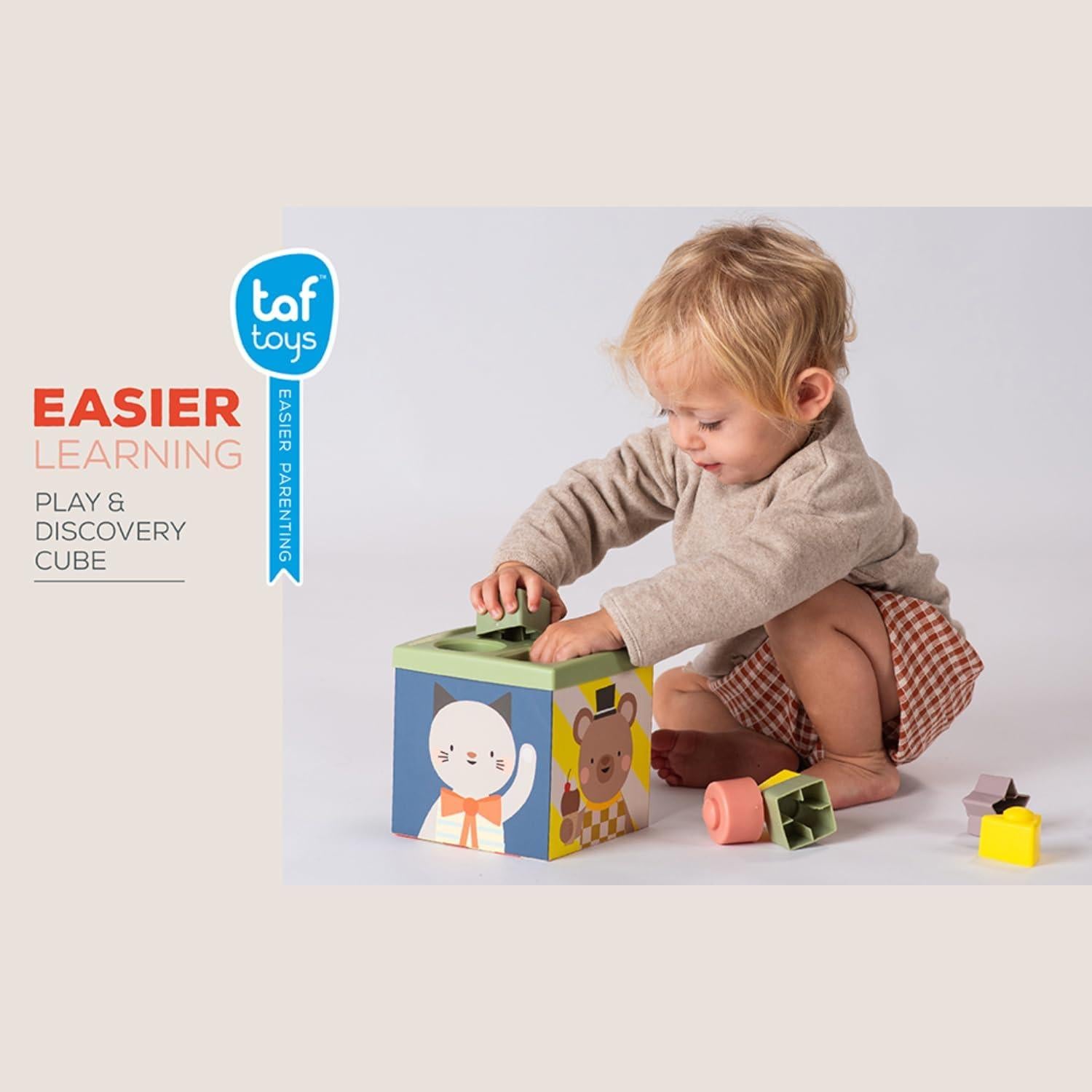 Cubo de Actividades Montessori Taf Toys 16 Piezas para Bebés