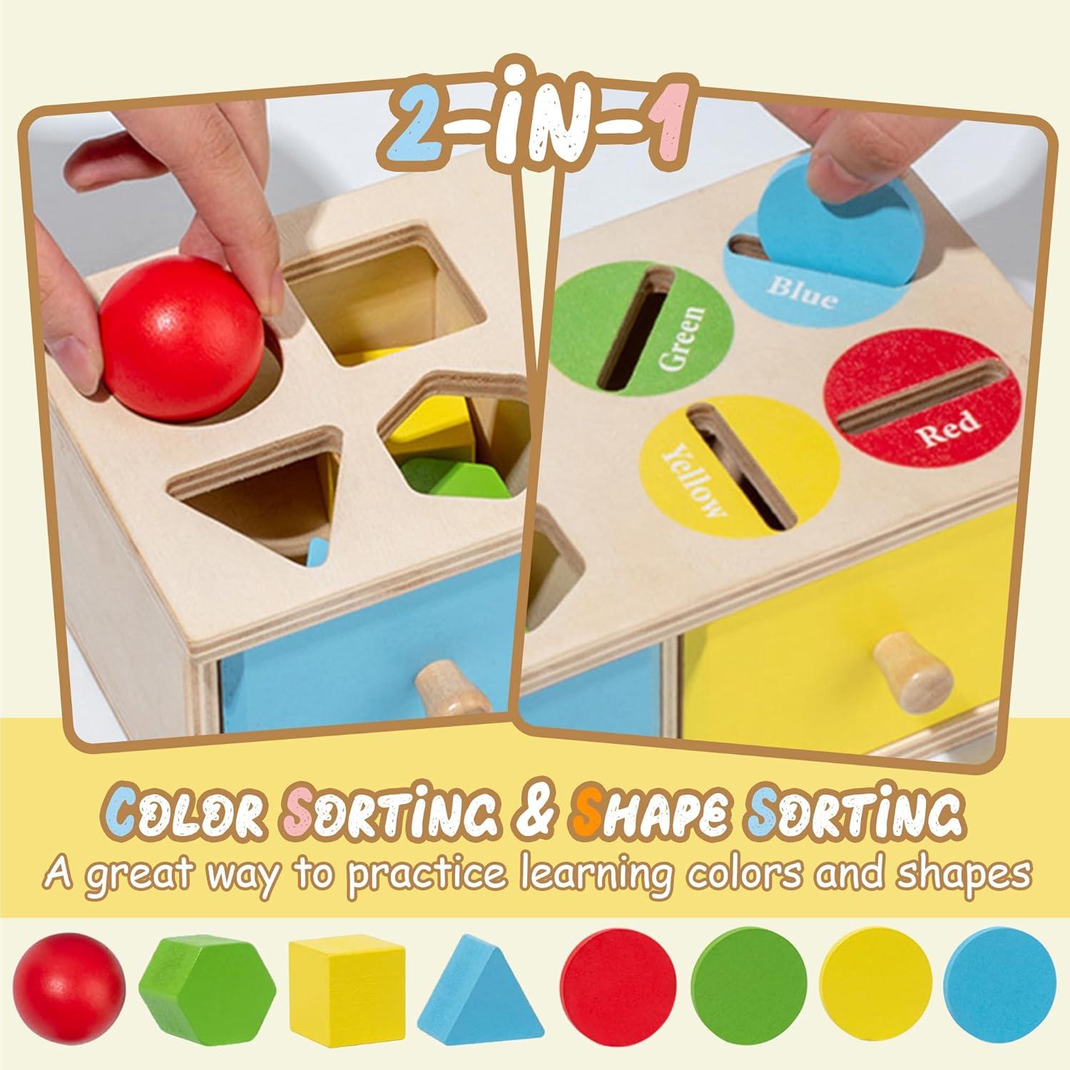 Juguetes Montessori Biottro - Clasificador de Formas y Colores