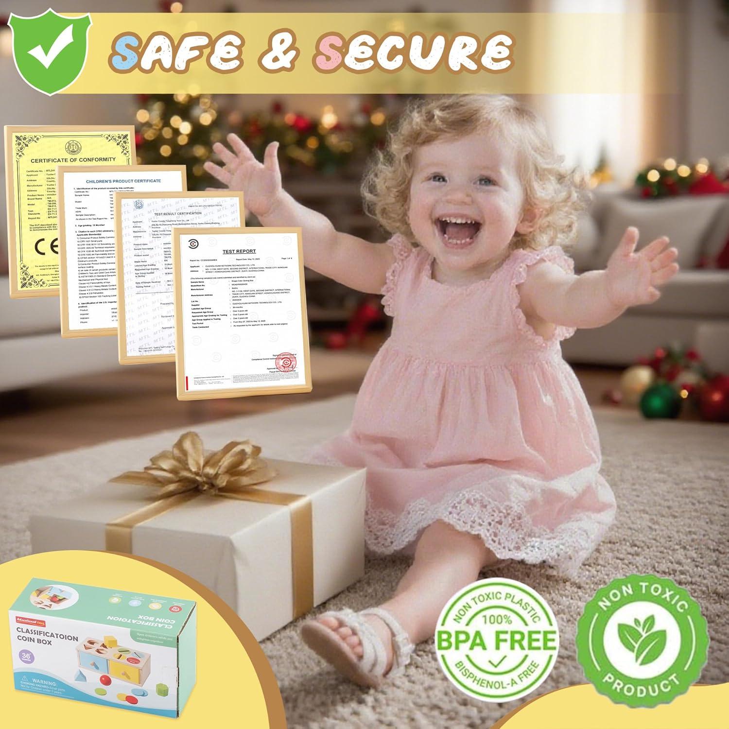 Juguetes Montessori Biottro - Clasificador de Formas y Colores