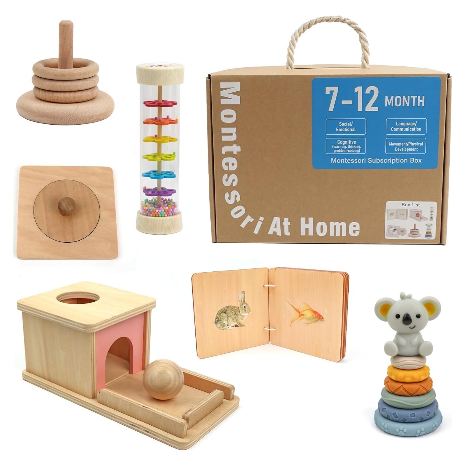 Set de Juguetes Montessori para Bebés 7-12 Meses - Leader Joy