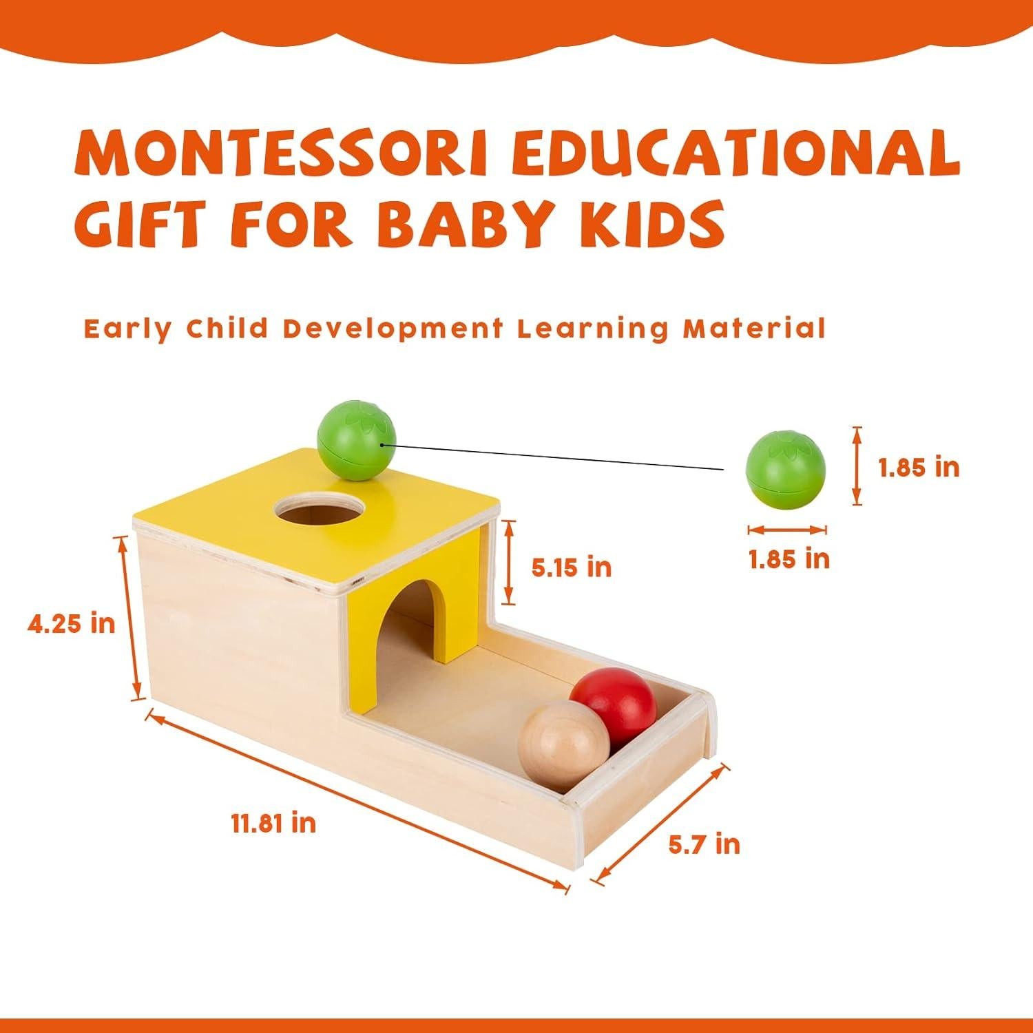 Juguetes Montessori 4 en 1 para Bebés - Kit de Juego Educativo