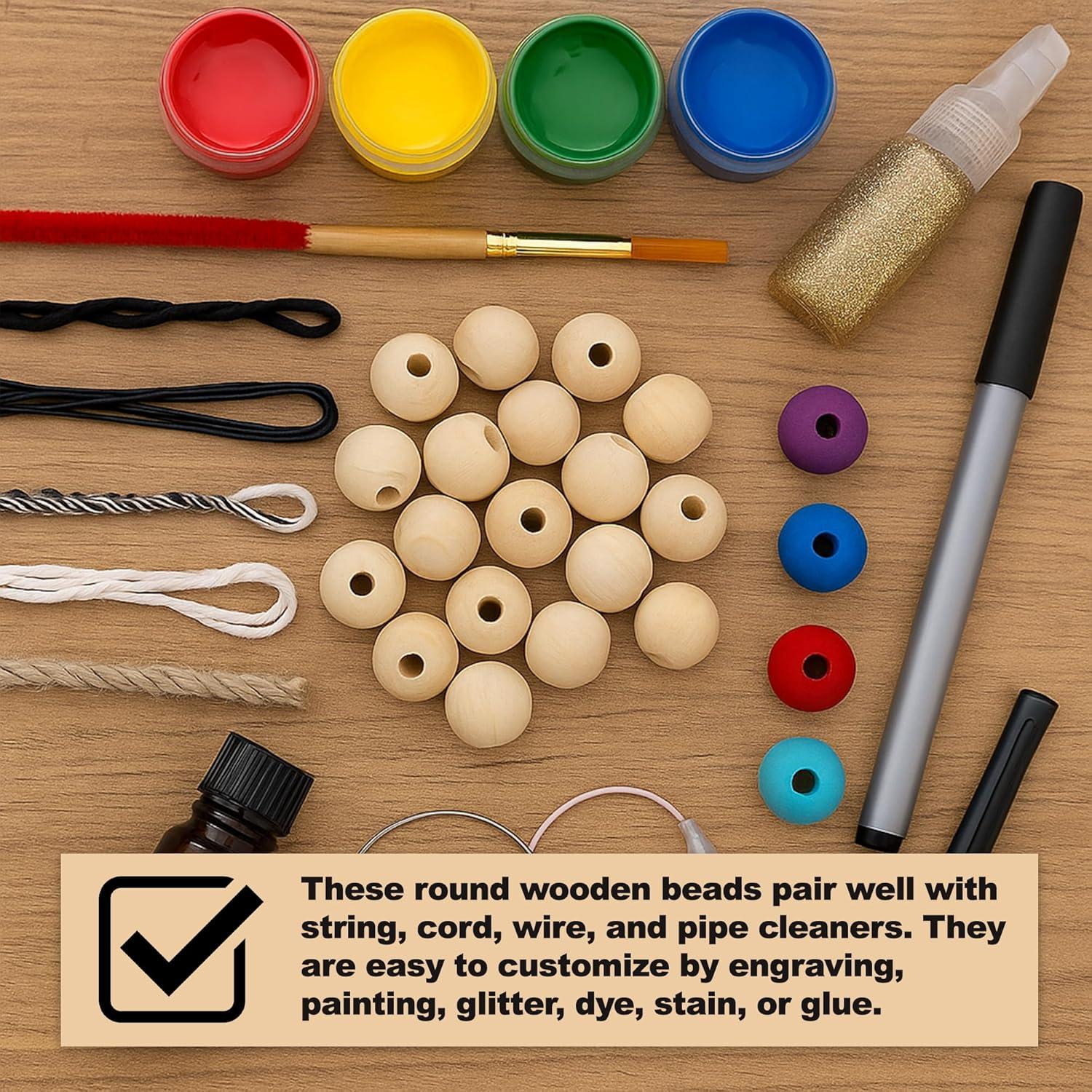 Bolas de Madera Redondas Mandala Crafts 1105 para Manualidades